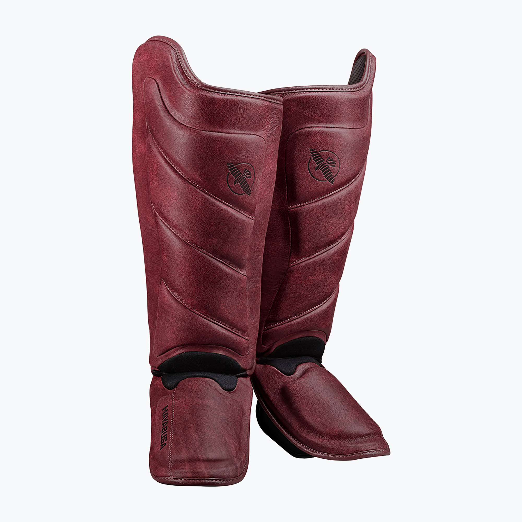 Ochraniacze piszczeli i stóp Hayabusa T3 LX Shin Guards burgundy 
