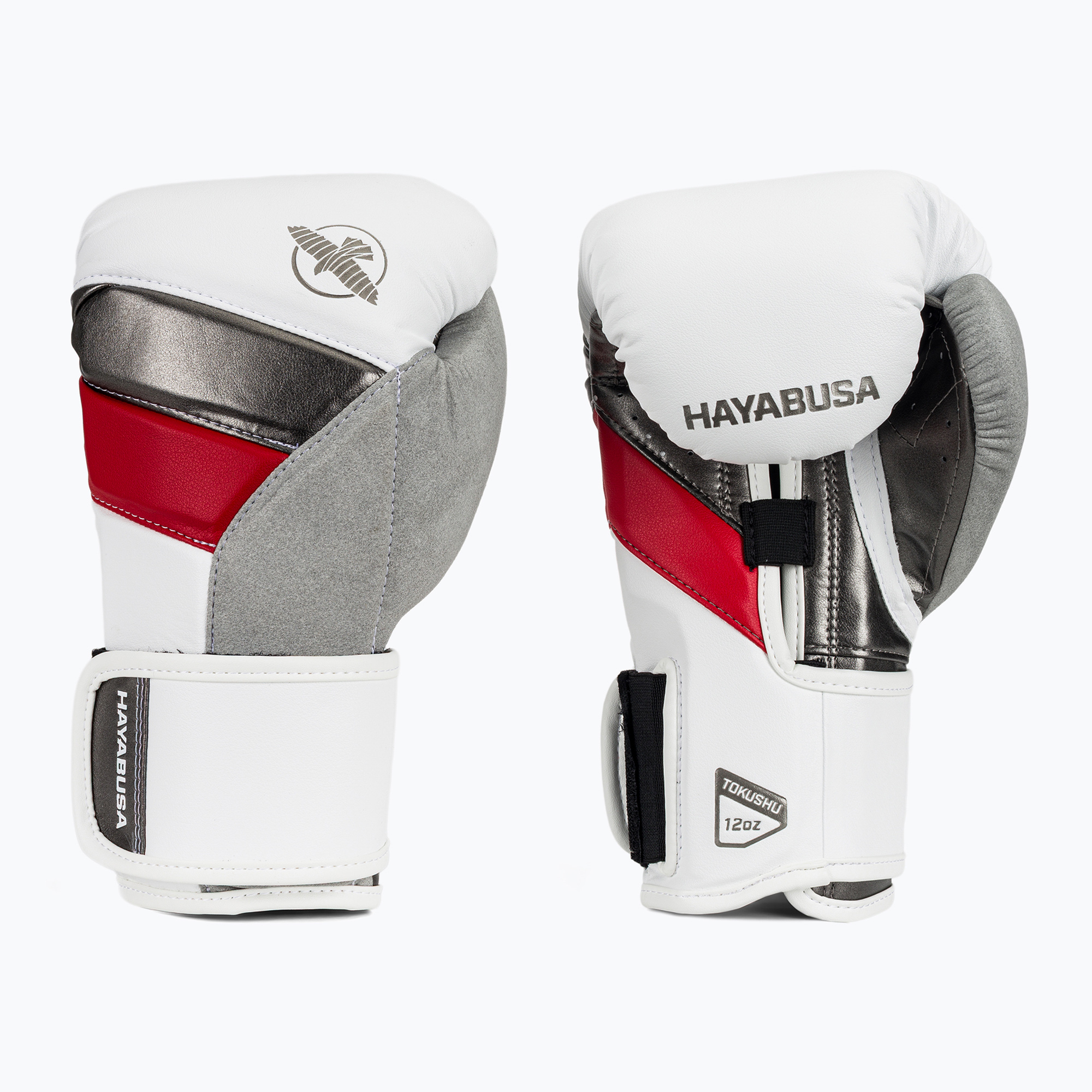 Hayabusa T3 biele/červené boxerské rukavice