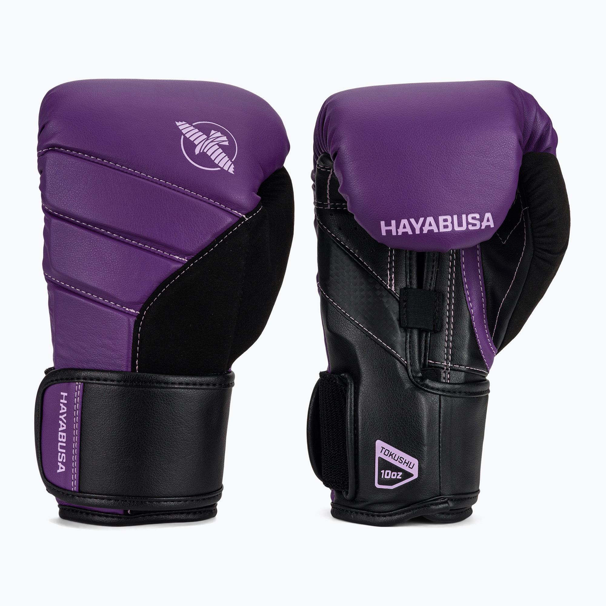 Hayabusa T3 fialovo-čierne boxerské rukavice