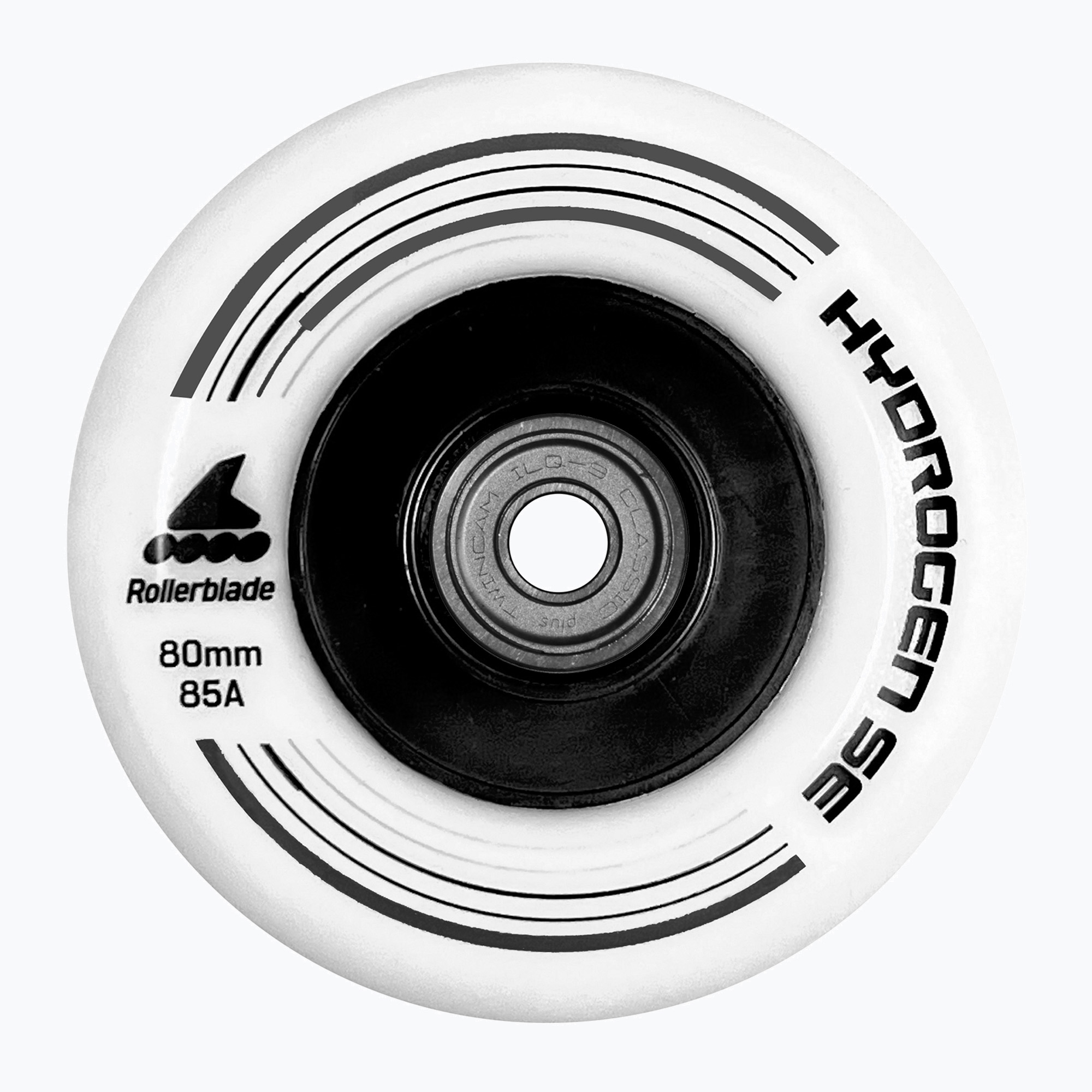 Kółka do rolek Rollerblade Hydrogen SE 80 mm/85A + ILQ9 8 szt. white/black 