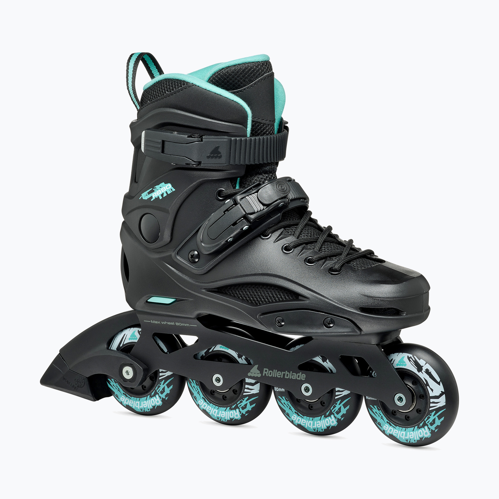 Rolki damskie Rollerblade RB 80 W black/light blue 