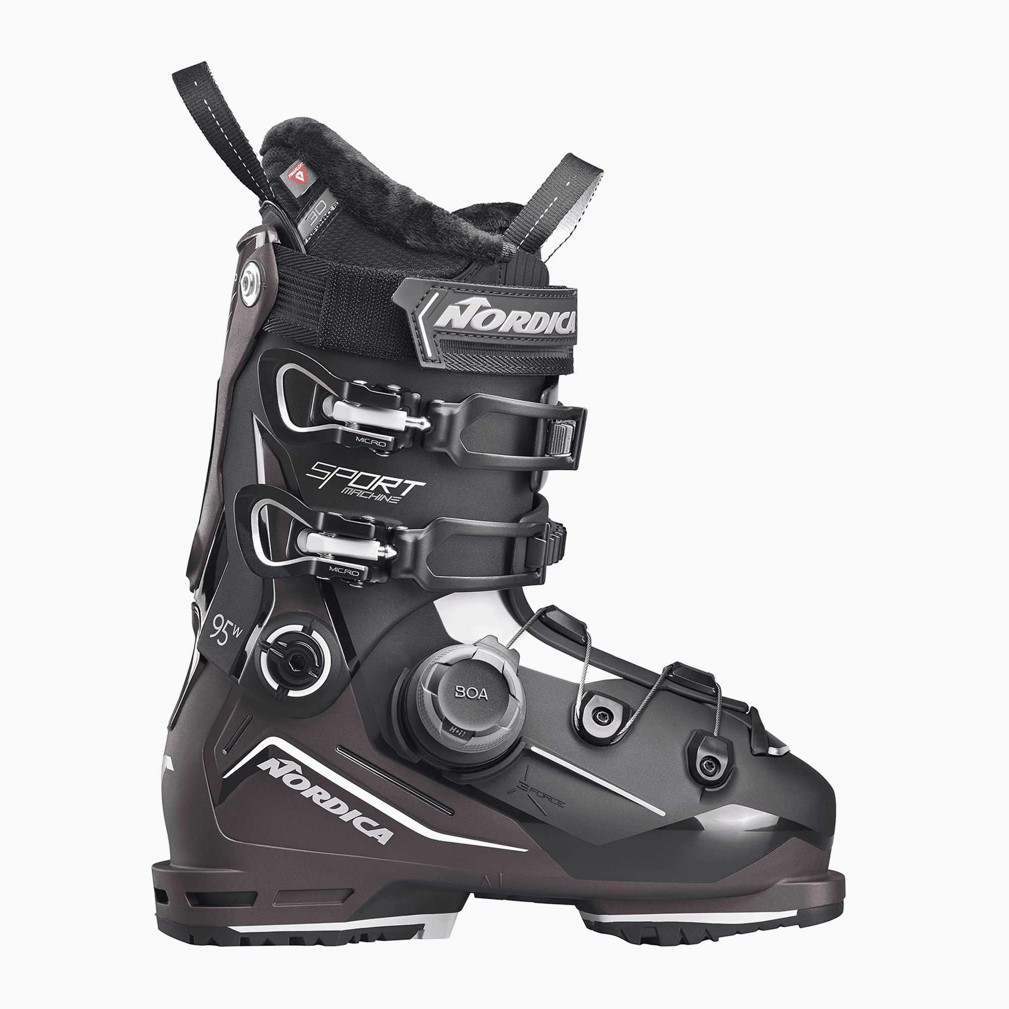 Дамски ски обувки Nordica Sportmachine 3 95 W BOA GW black/purple irid./white