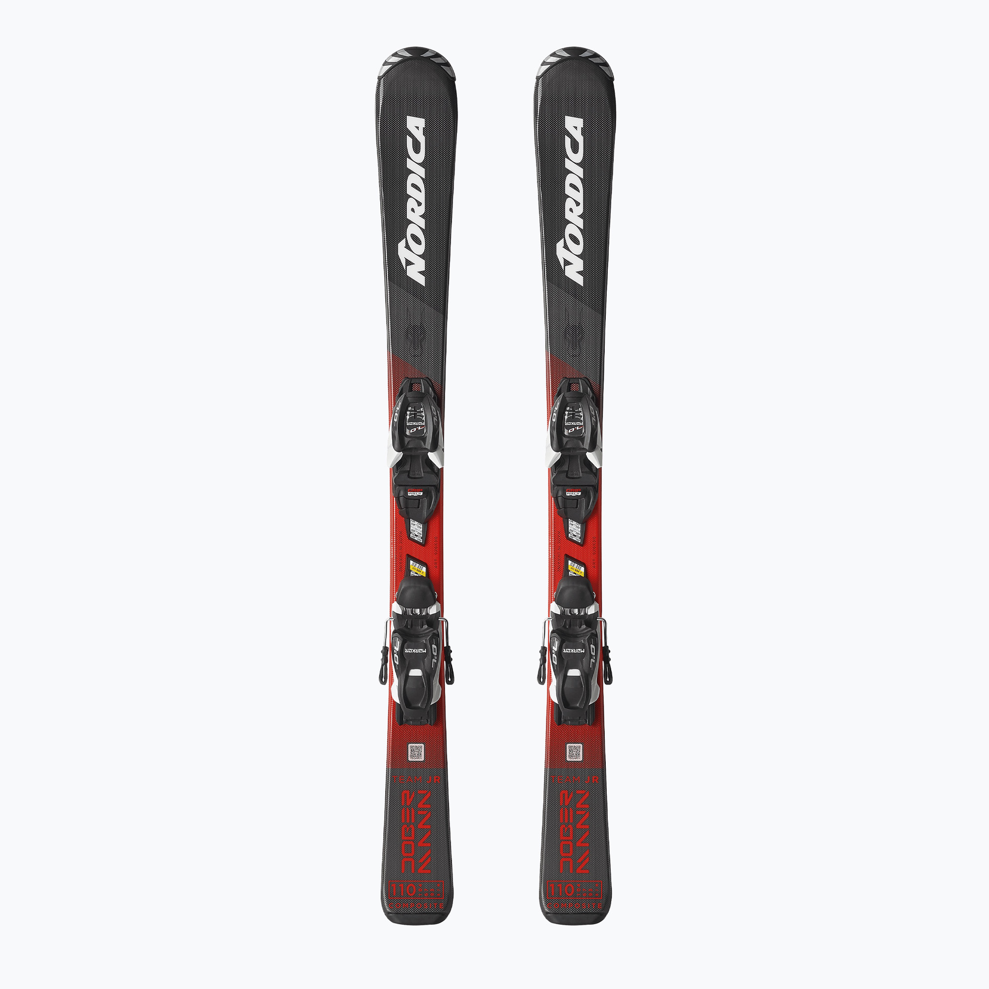 Детски ски за спускане със ски автомати Nordica Team JR (100-140)   J4.5 FDT black/red