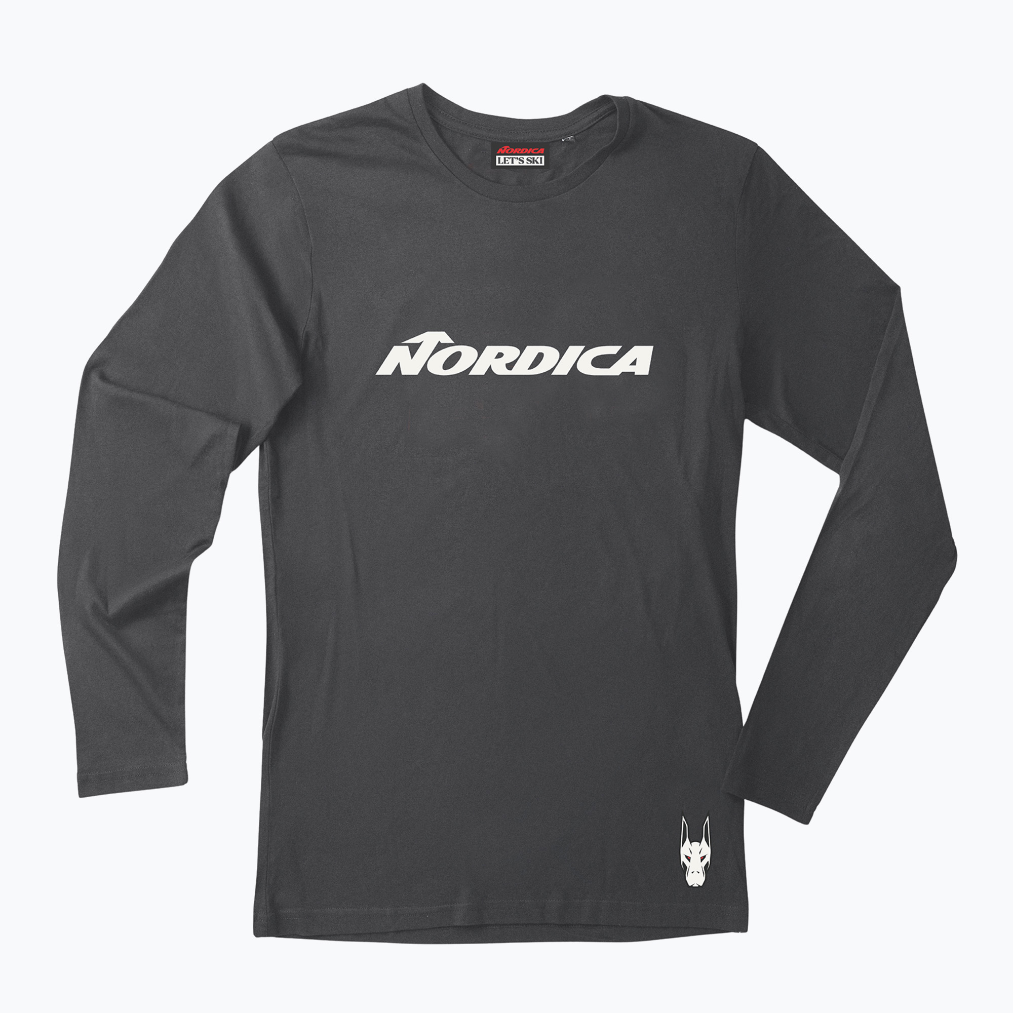 Мъжка блуза с дълъг ръкав Nordica Dobermann black/white