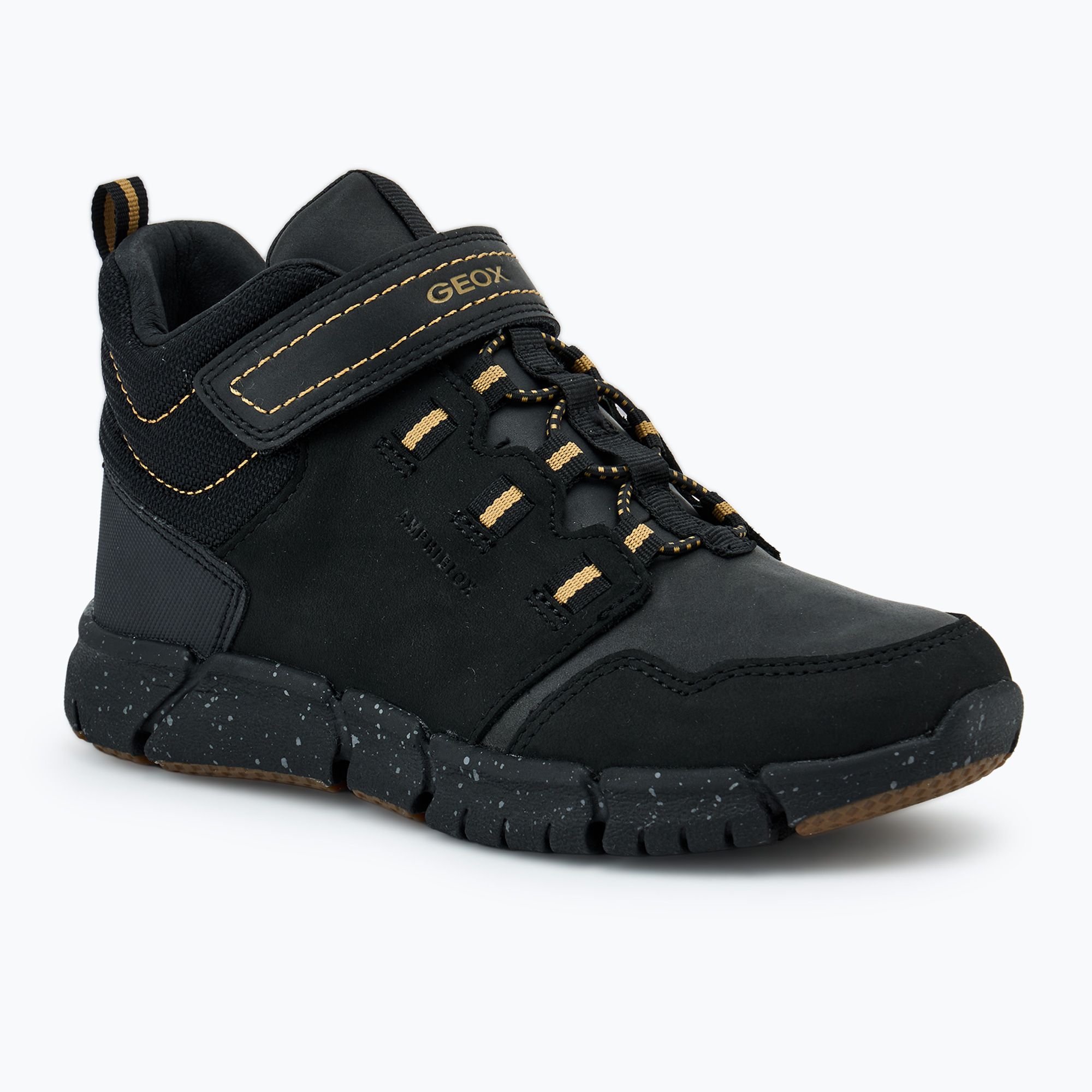 Buty juniorskie Geox Flexyper ABX black/dark yellow 
