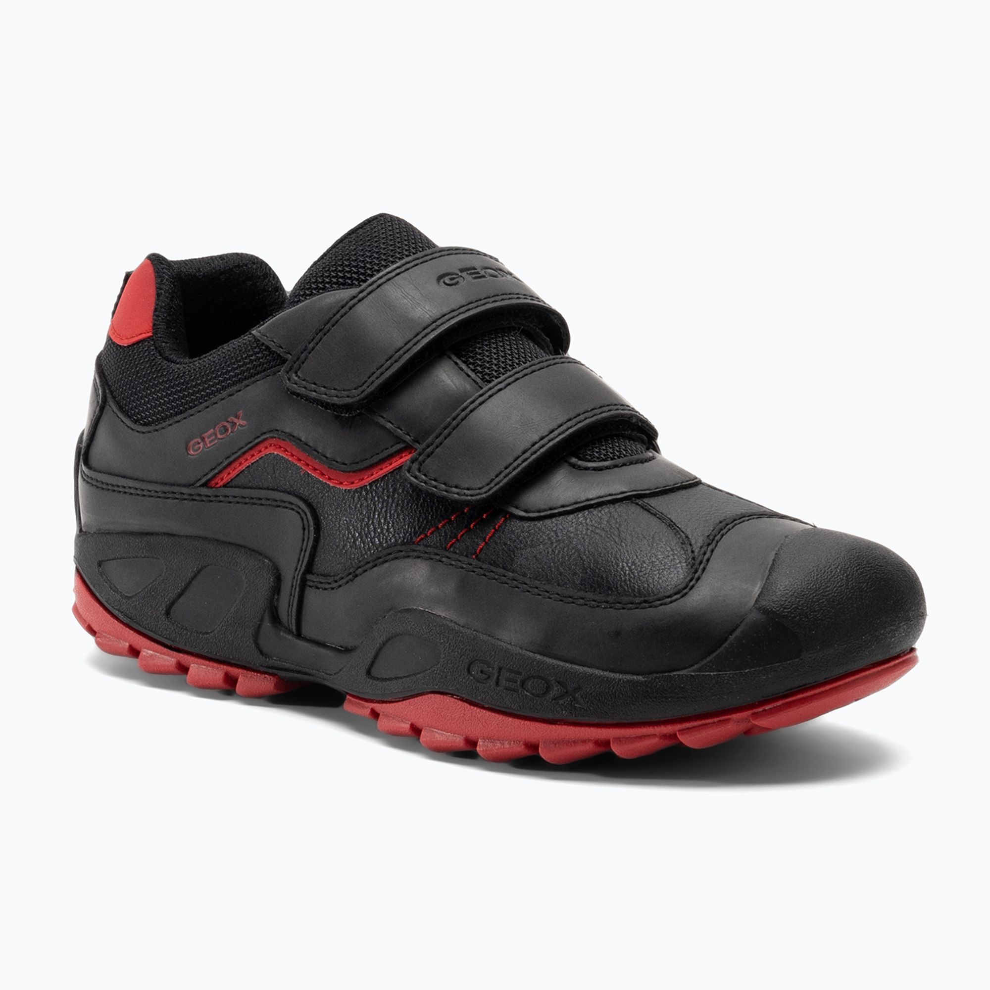 Buty juniorskie Geox New Savage black/red 