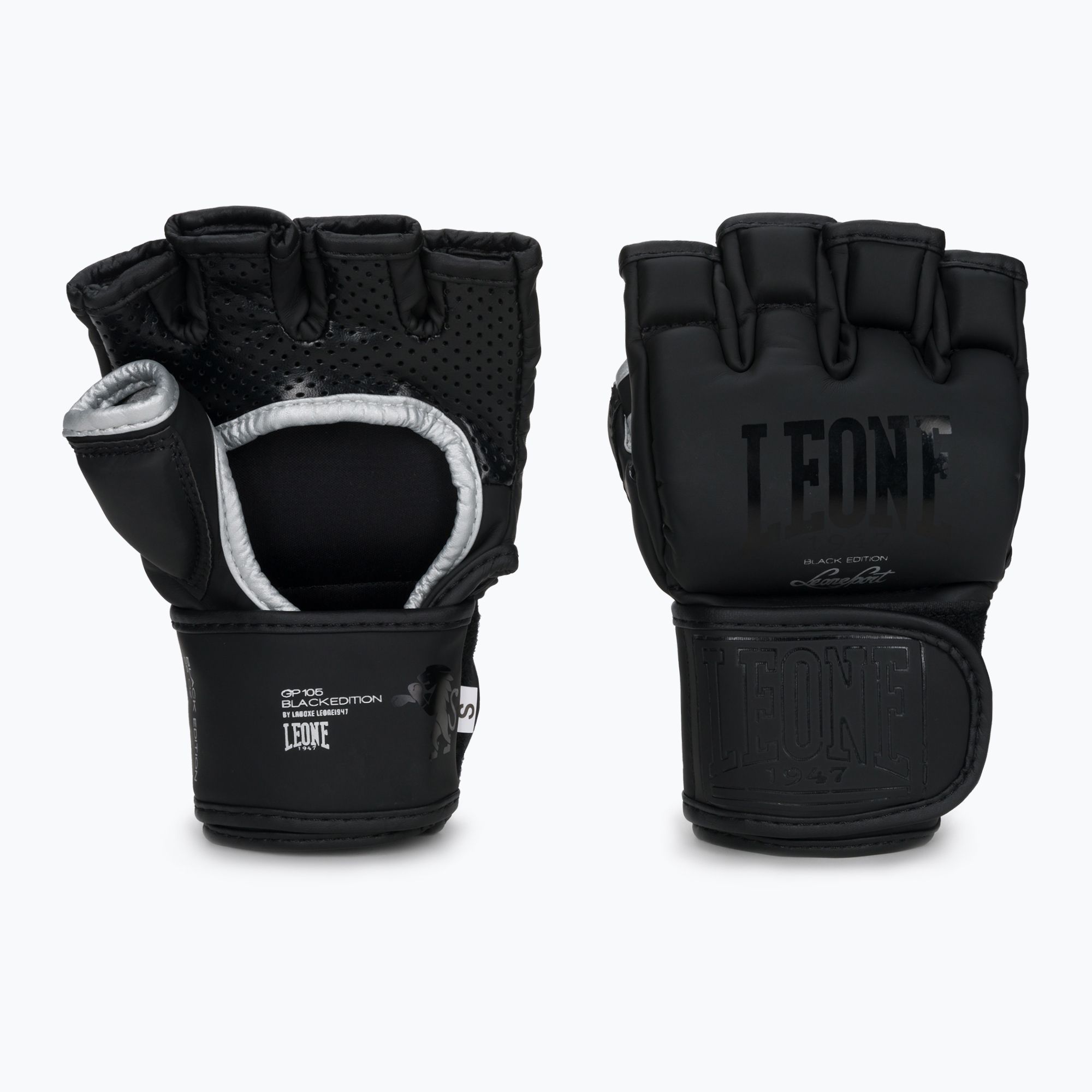 LEONE 1947 Black Edition Guanti da grappling neri MMA (XL) (Black Edition MMA GP105)