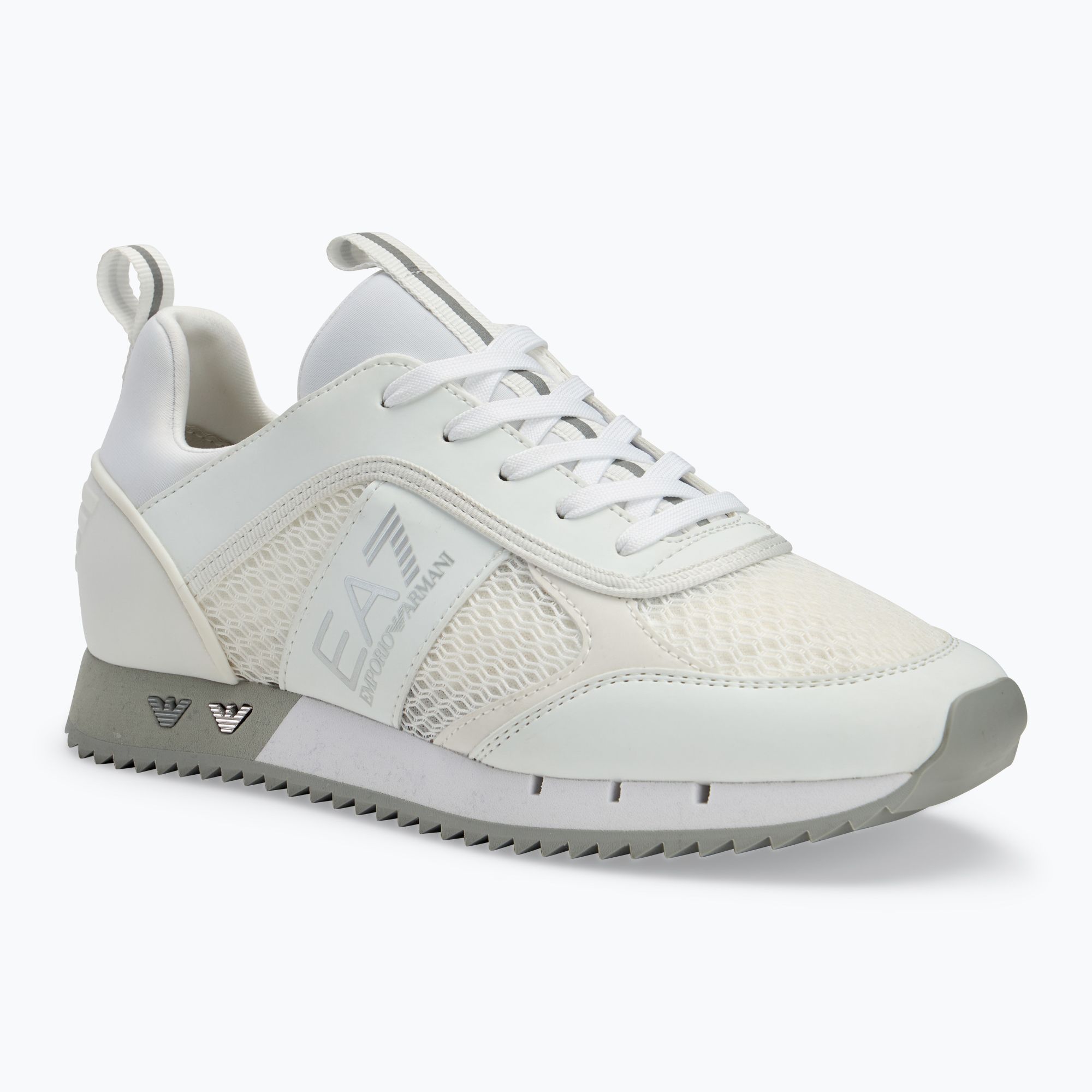 Buty EA7 Emporio Armani Black & White Laces white/ silver 