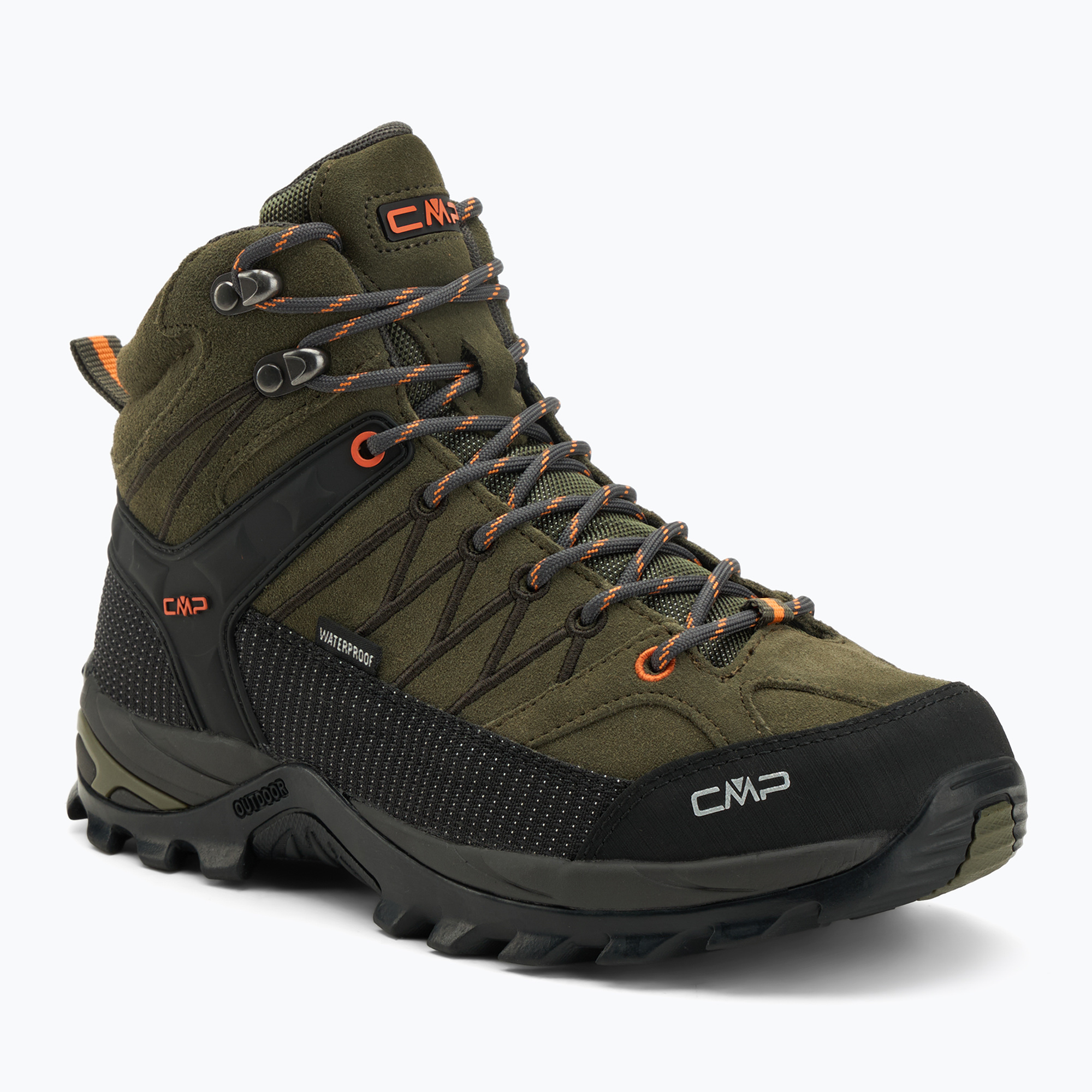 Buty trekkingowe męskie CMP Rigel Mid Wp olive/flame