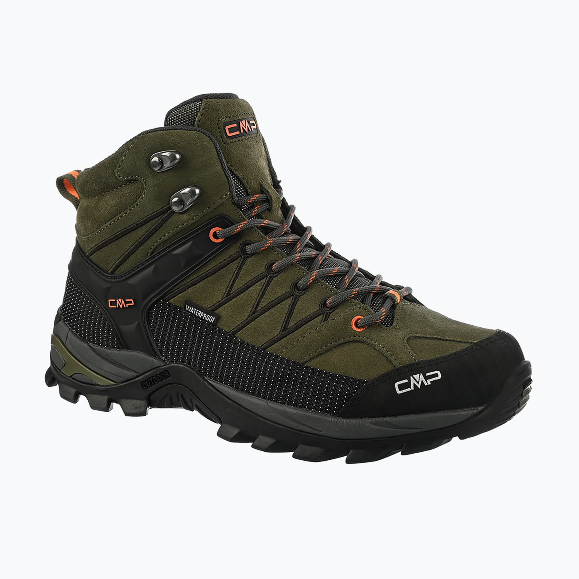 Buty trekkingowe męskie CMP Rigel Mid Wp olive/flame 