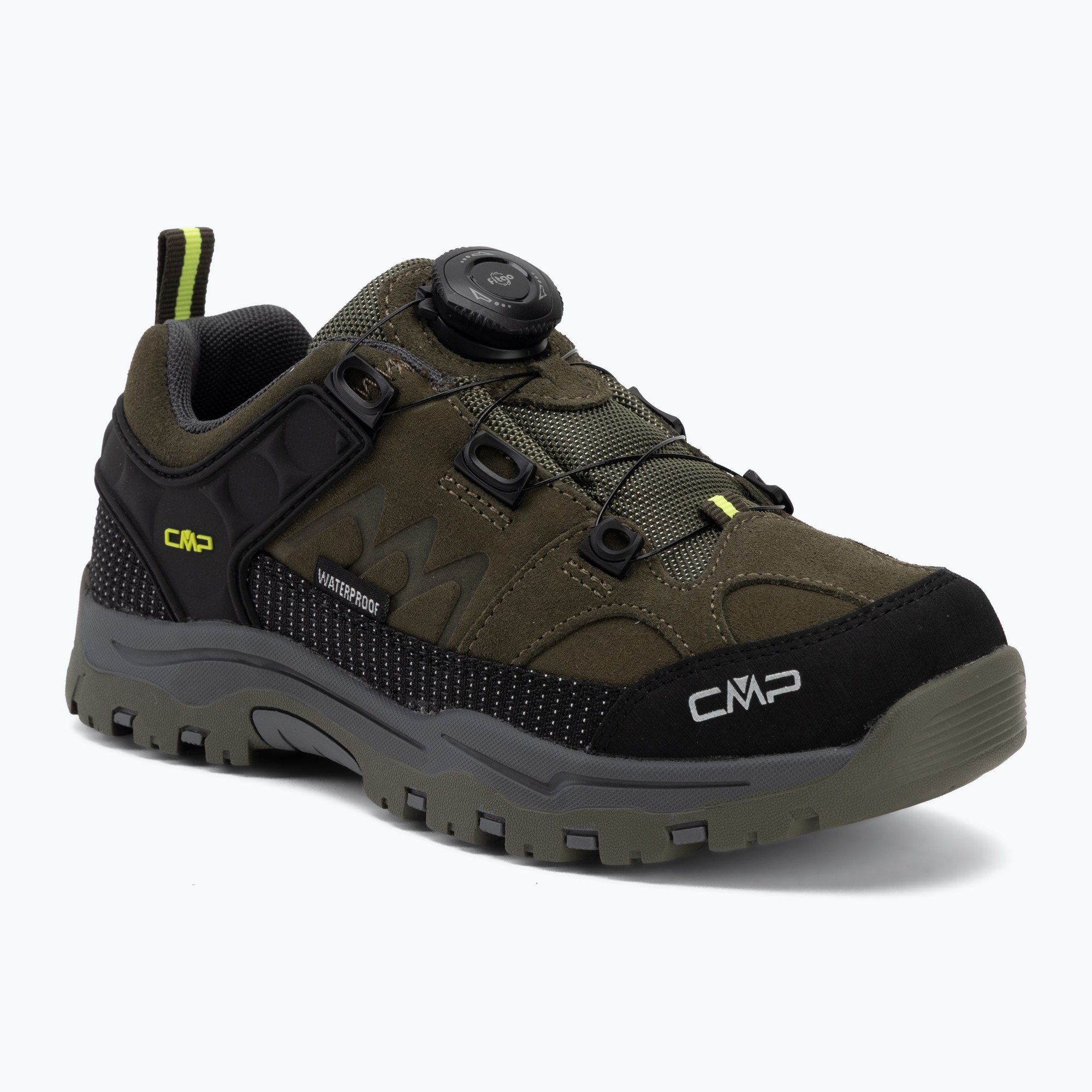 Detské turistické topánky CMP Kiruna Low FitGo Waterproof olive