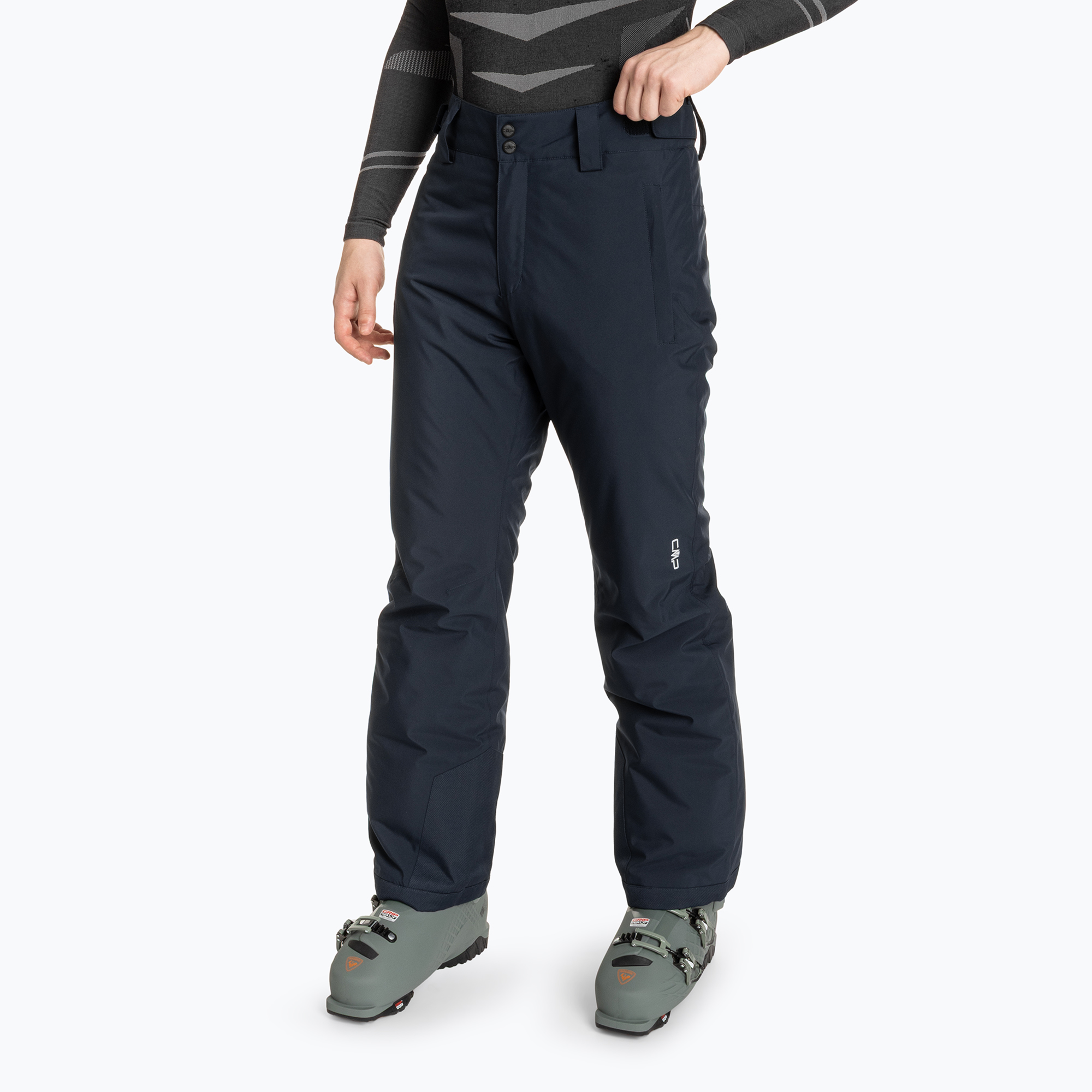 Pantaloni de schi pentru bărbați CMP 33W1157 blavk / blue (33W1157/N950)