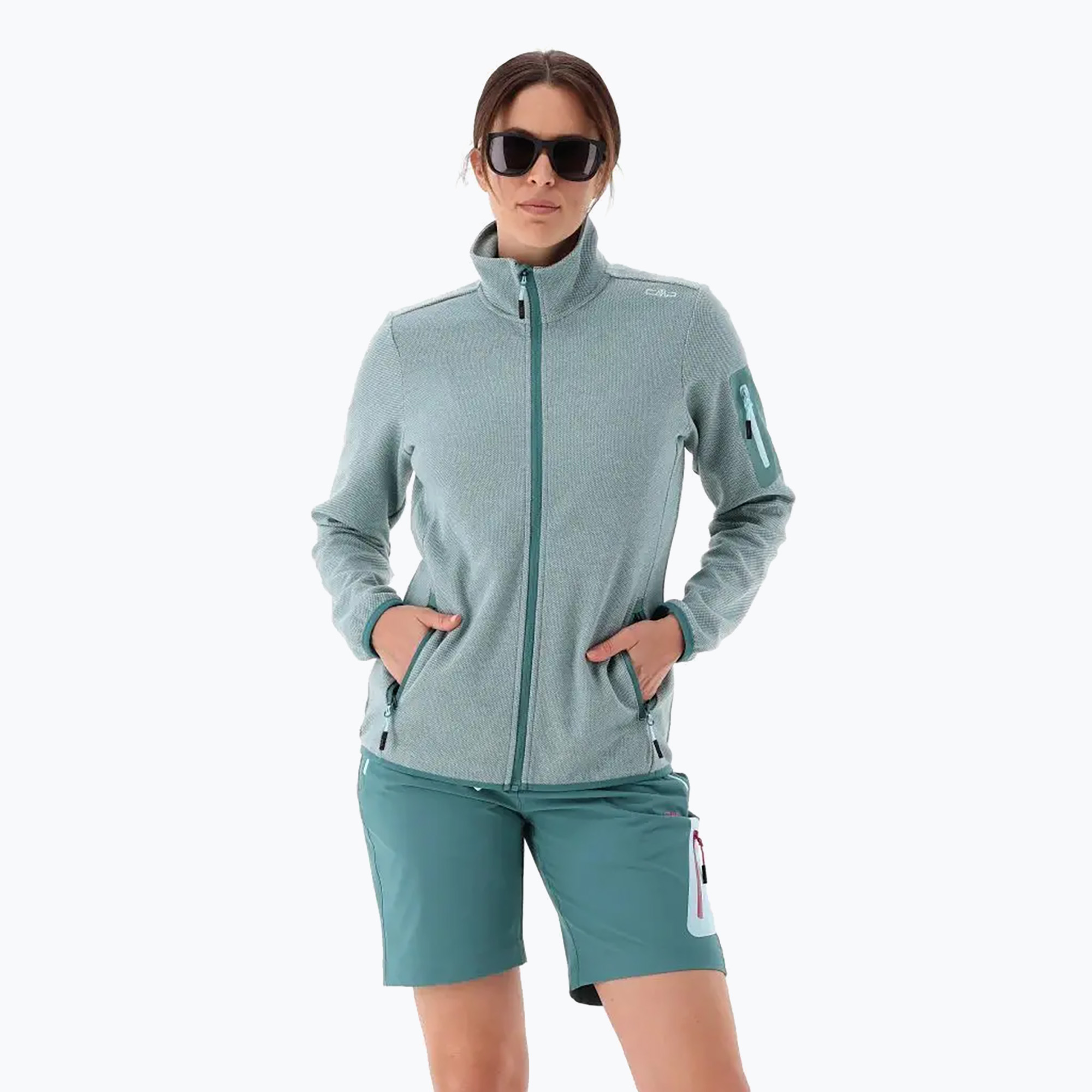 Women's sweatshirt CMP 34H6386 agave/opale (40)