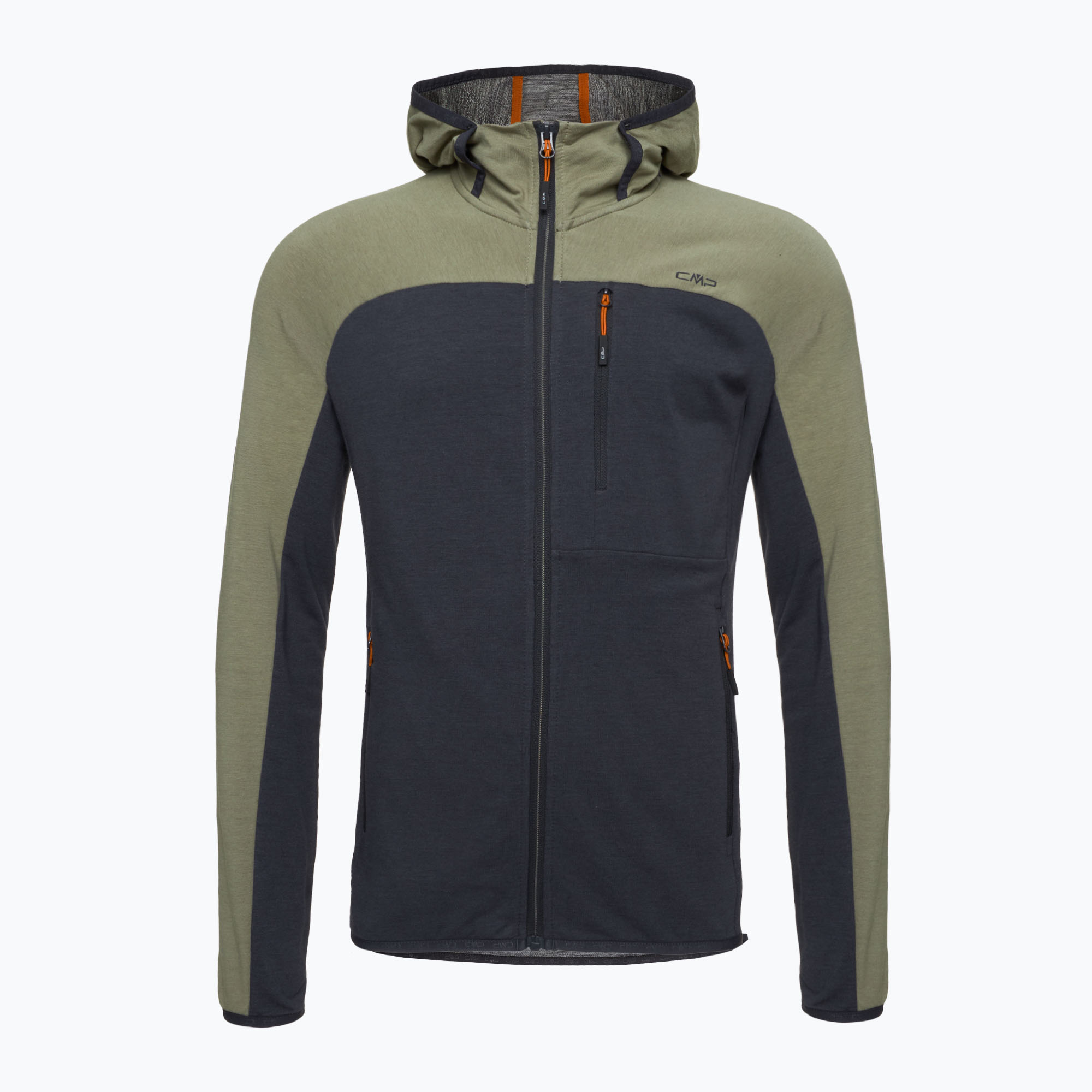 Bluza trekkingowa męska CMP 35L6537 Fix Hood antracite/sage 
