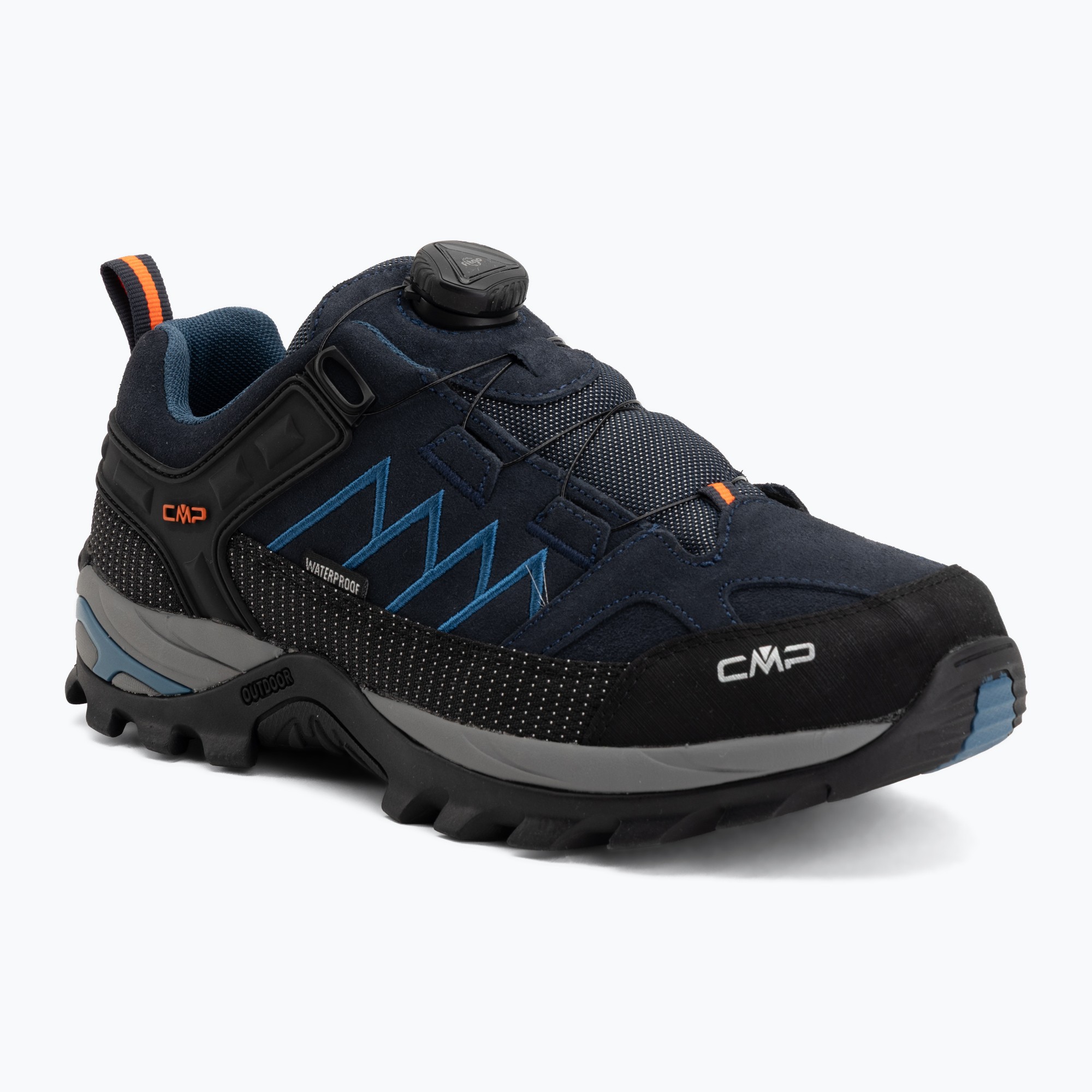 Мъжки обувки за трекинг CMP Rigel Low Fitgo Wp b.blue/flash orange