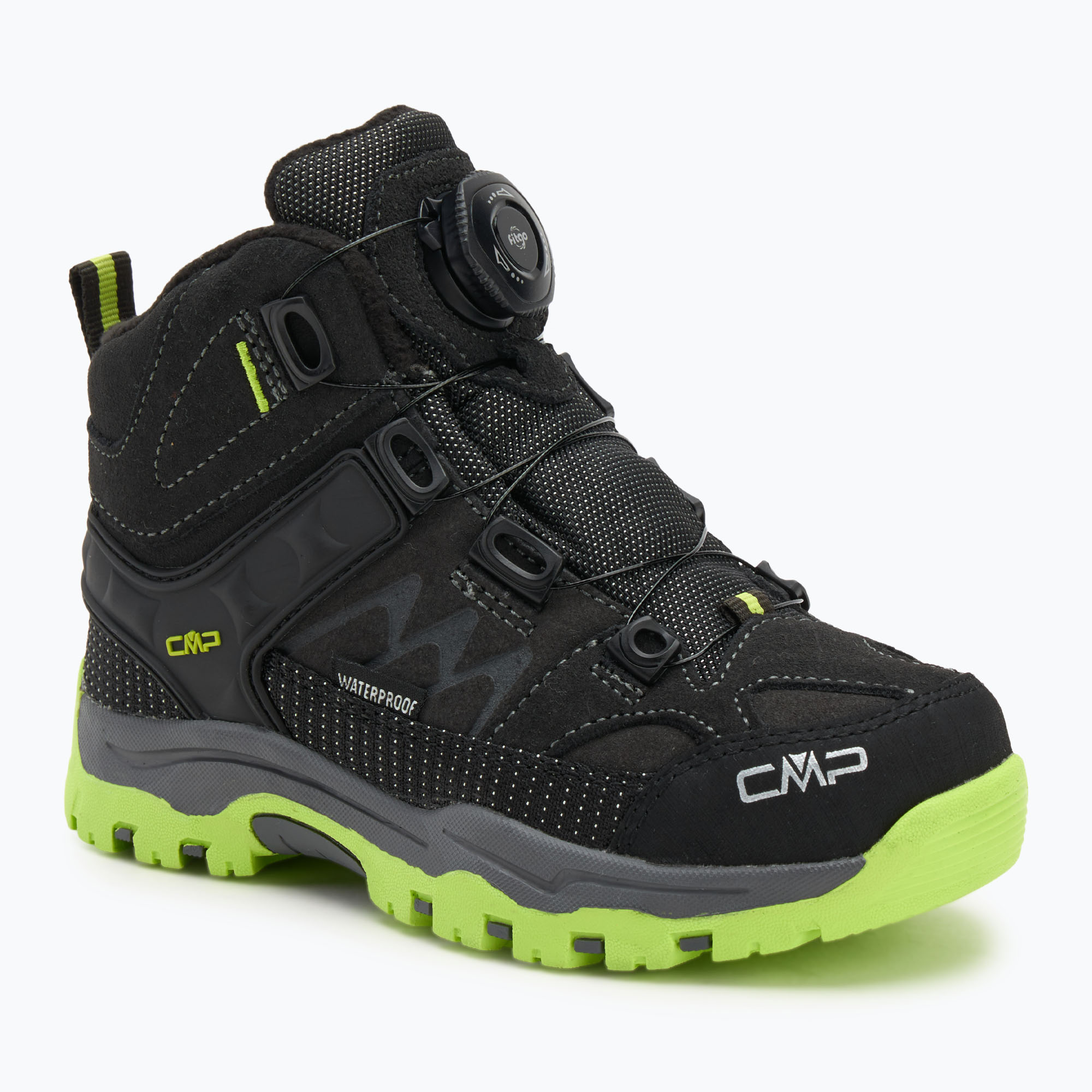 Buty trekkingowe dziecięce CMP Kiruna Mid Fitgo Fleece Wp piombo/acido 