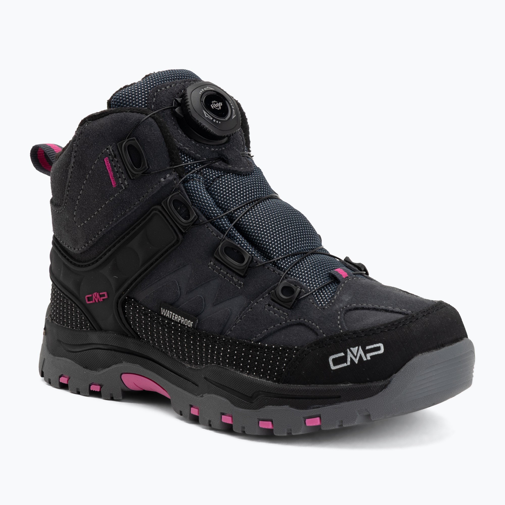 Buty trekkingowe dziecięce CMP Kiruna Mid Fitgo Fleece Wp antracite/festival 