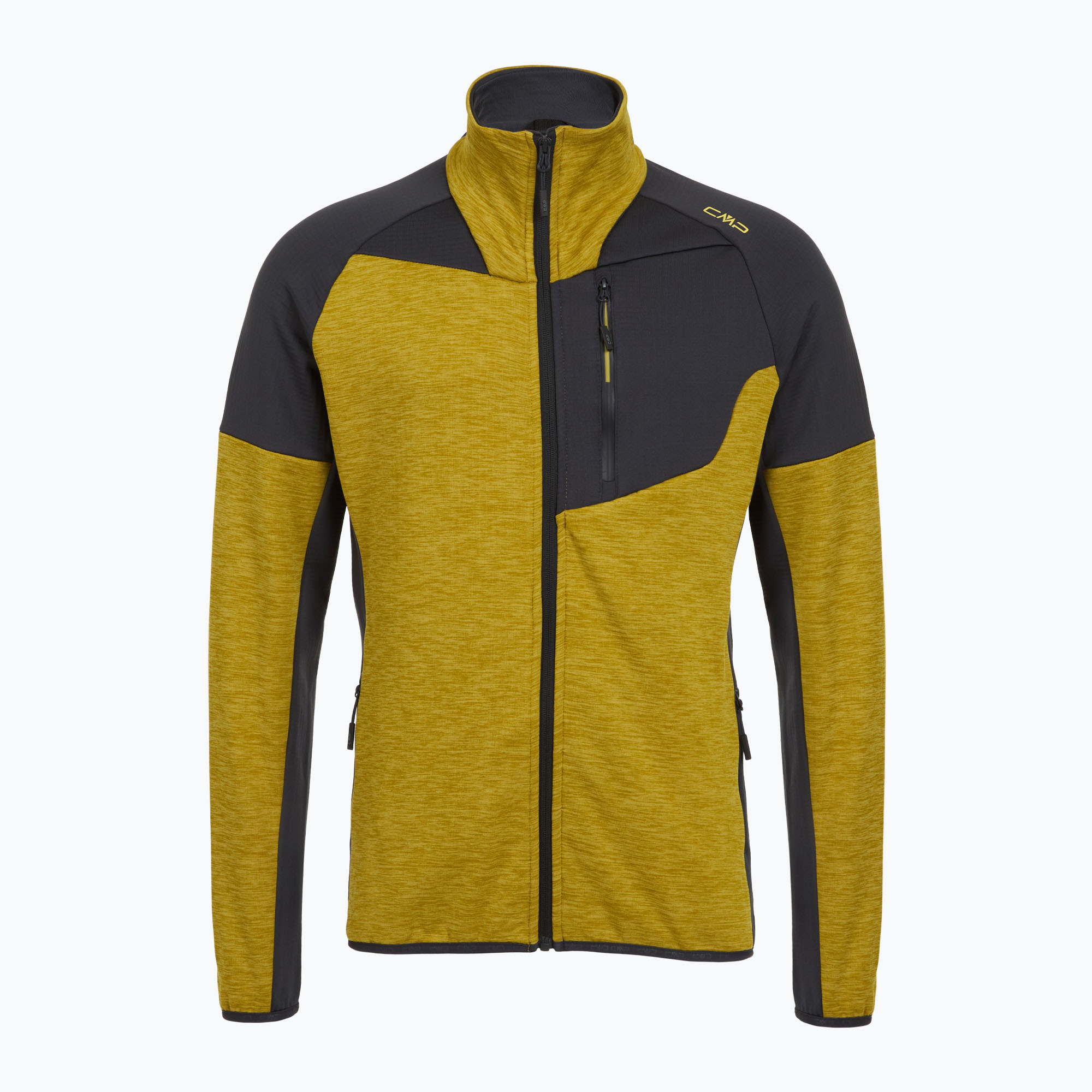 Kurtka softshell męska CMP 35G3047 Melange Grid Tech gold green melange/anthracite 