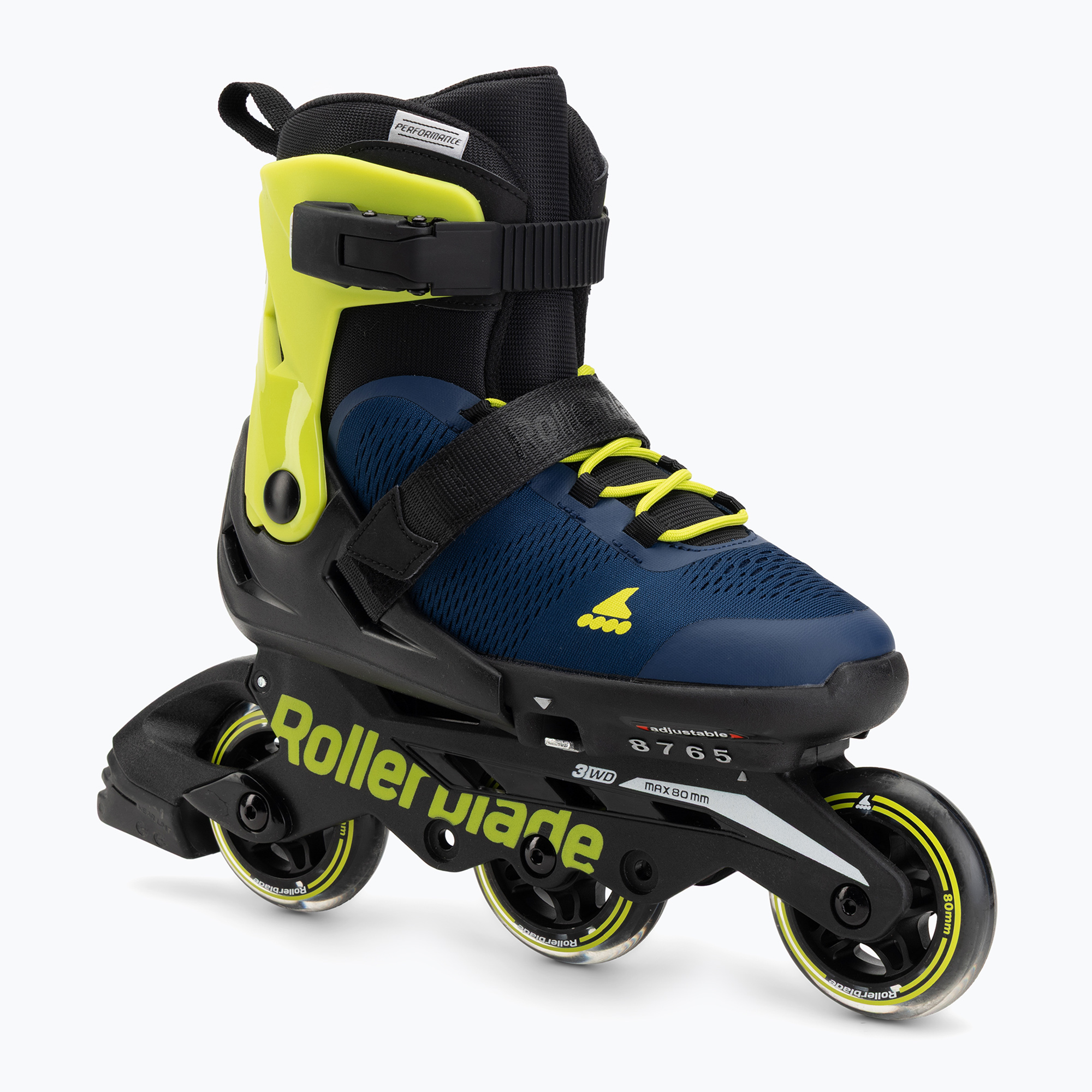 Rolki dziecięce Rollerblade Microblade 3WD Jr blue royal/lime 