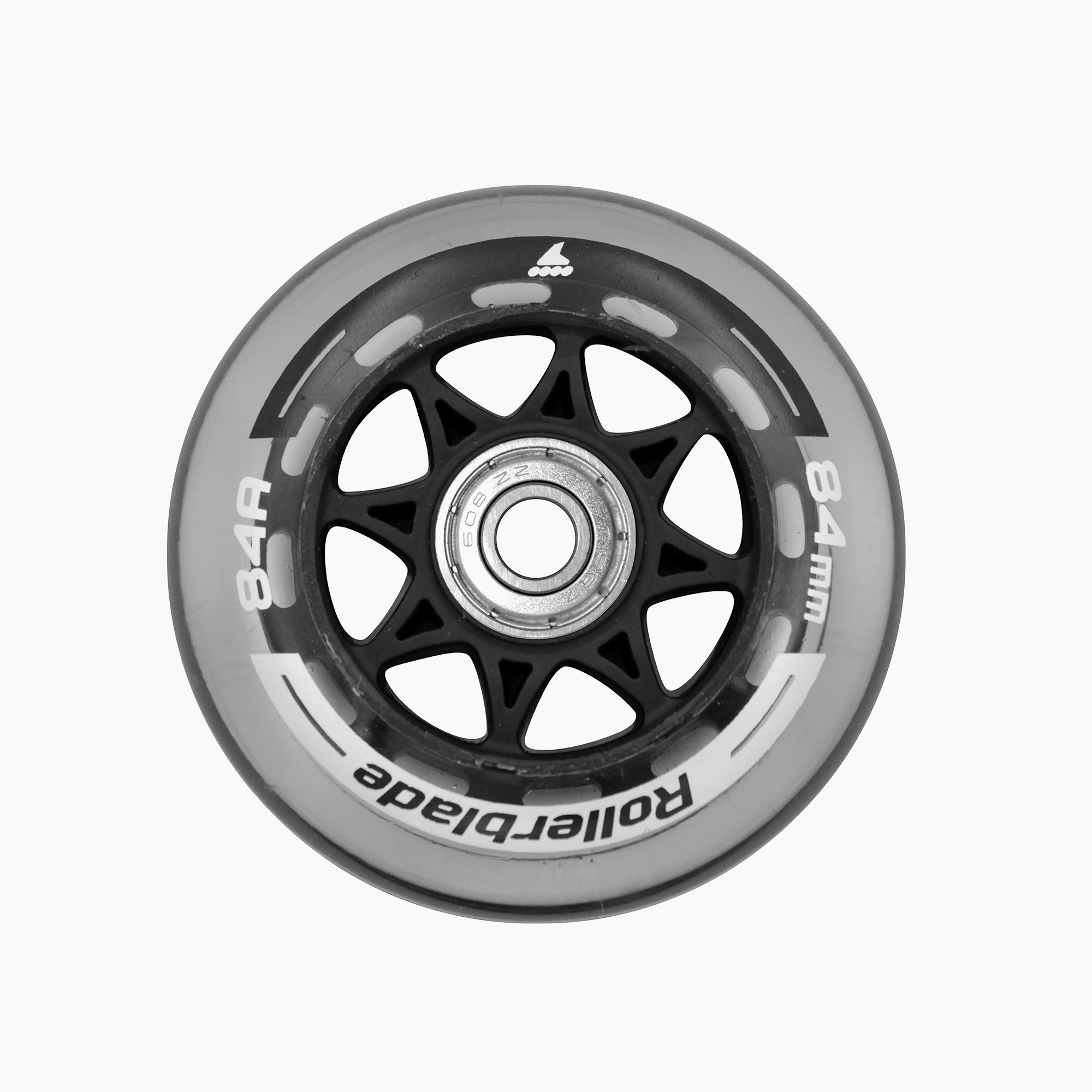 Kółka do rolek z łożyskami Rollerblade Wheels XT 84 mm/84A + SG7 8 szt. clear 