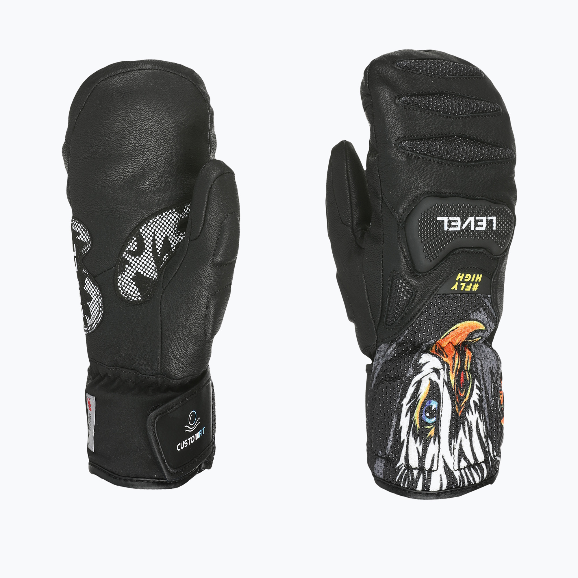 Guanti da sci junior Level SQ Jr CF Mitt pink