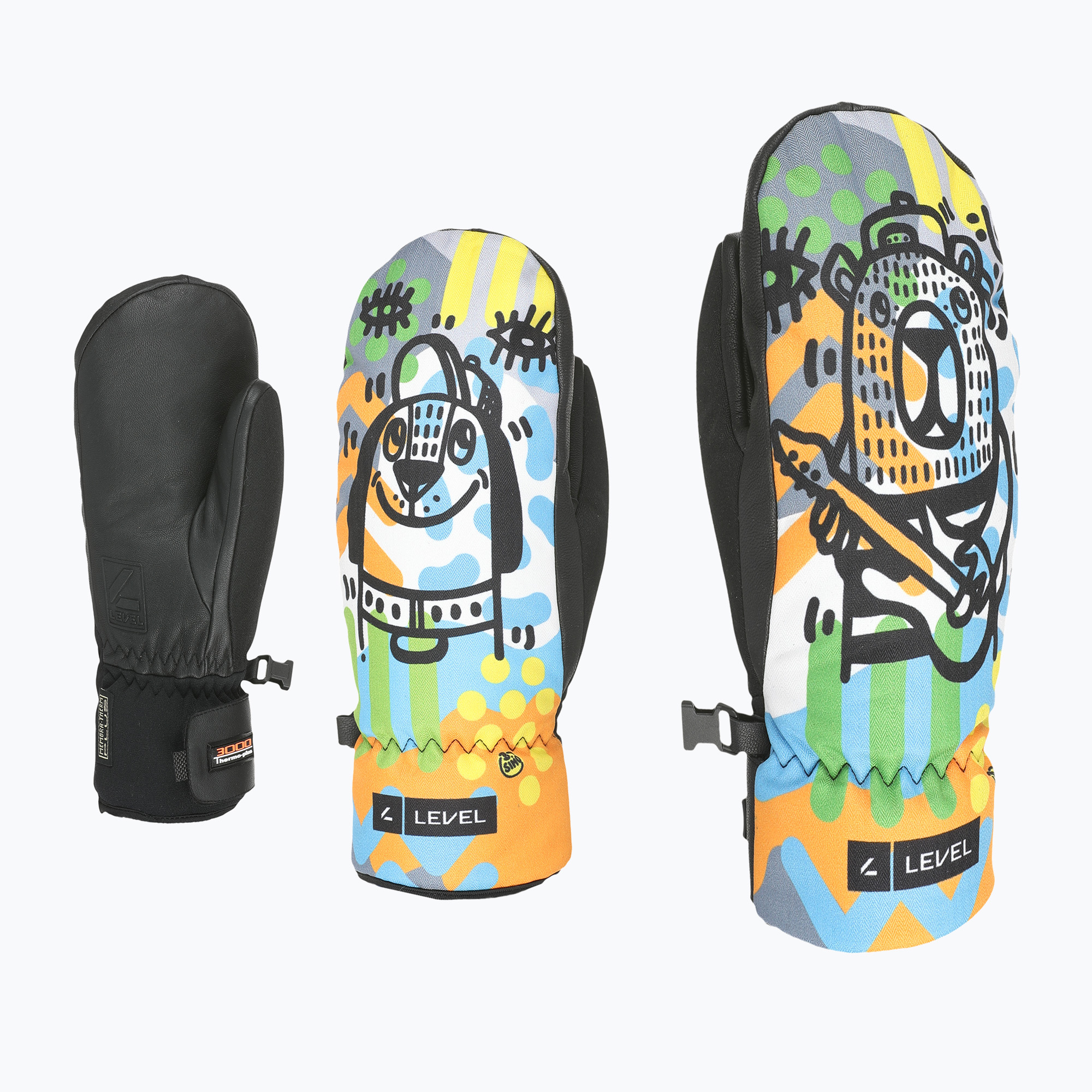 Level Vertigo Mitt Guanti da sci per bambini della tribù Teen (6) (Vertigo Mitt Teen 2375JM.50)