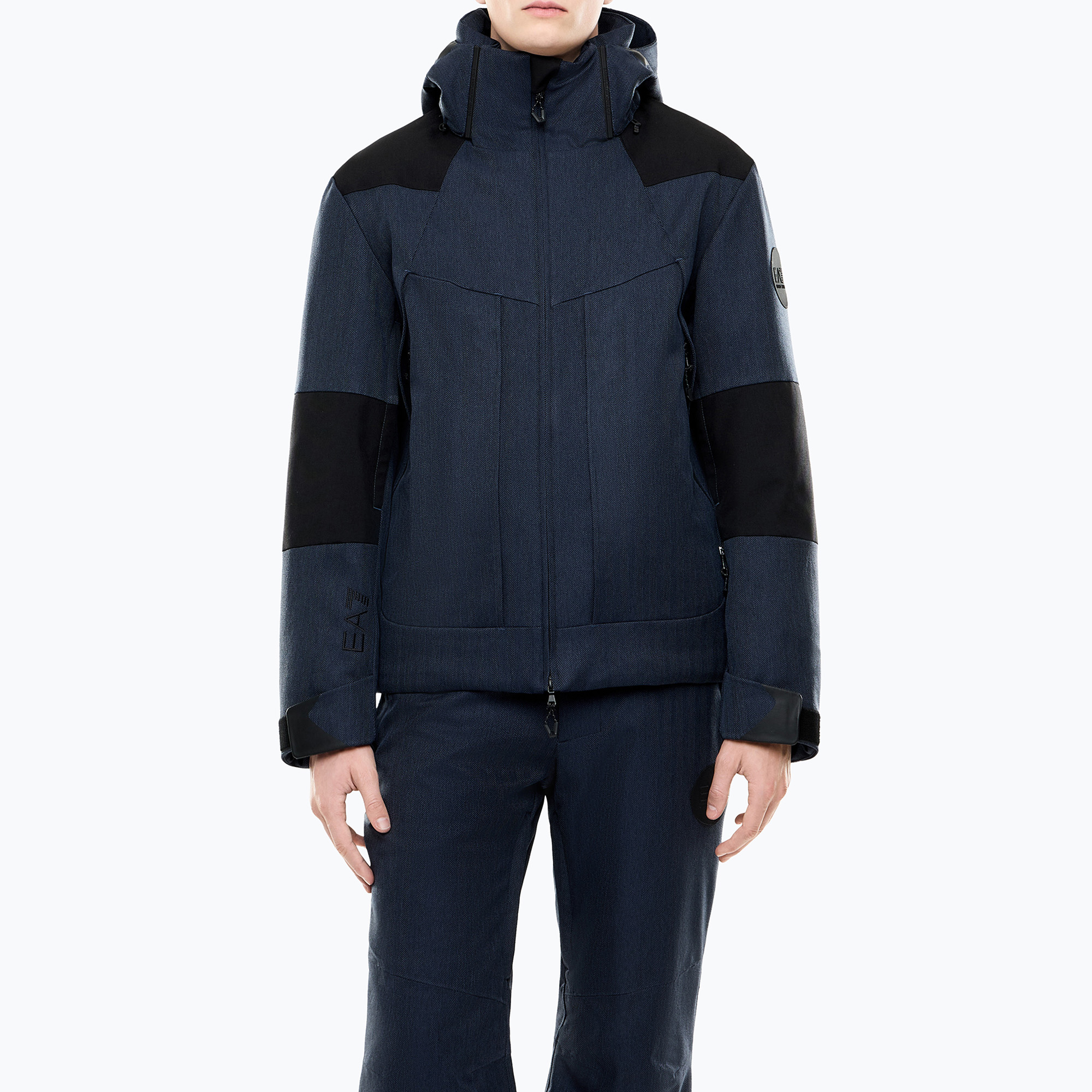 Мъжко скиорско яке EA7 Emporio Armani Elitary Fashion fancy blue herringbo