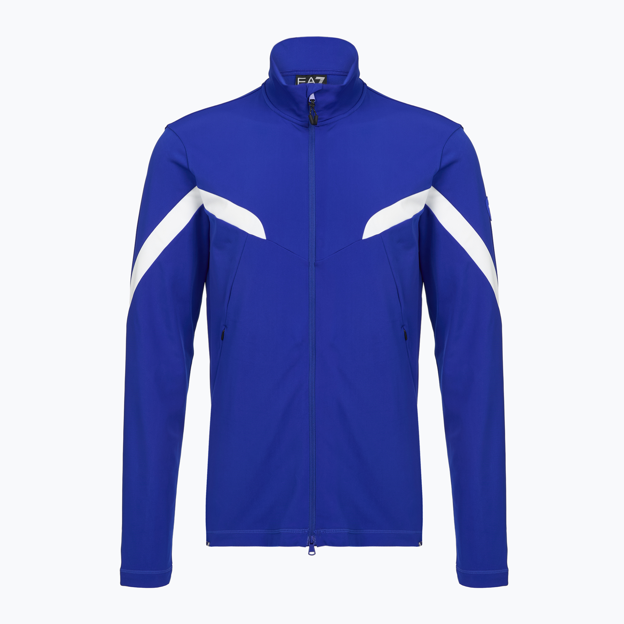Мъжки скиорски суитшърт EA7 Emporio Armani Pure Powerstretch T-Top Full Zip new royal