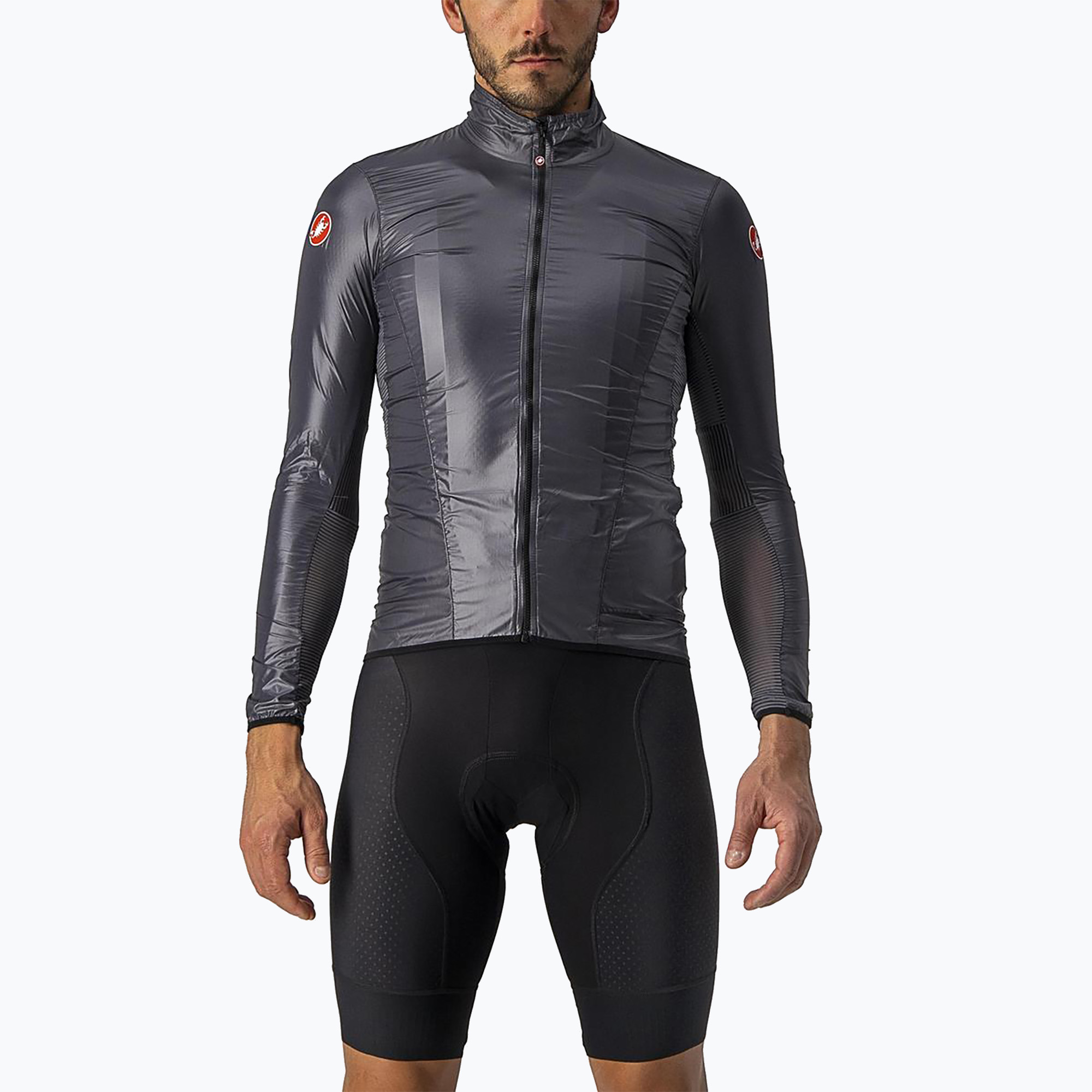 Мъжко яке за колоездене Castelli Aria Shell dark grey