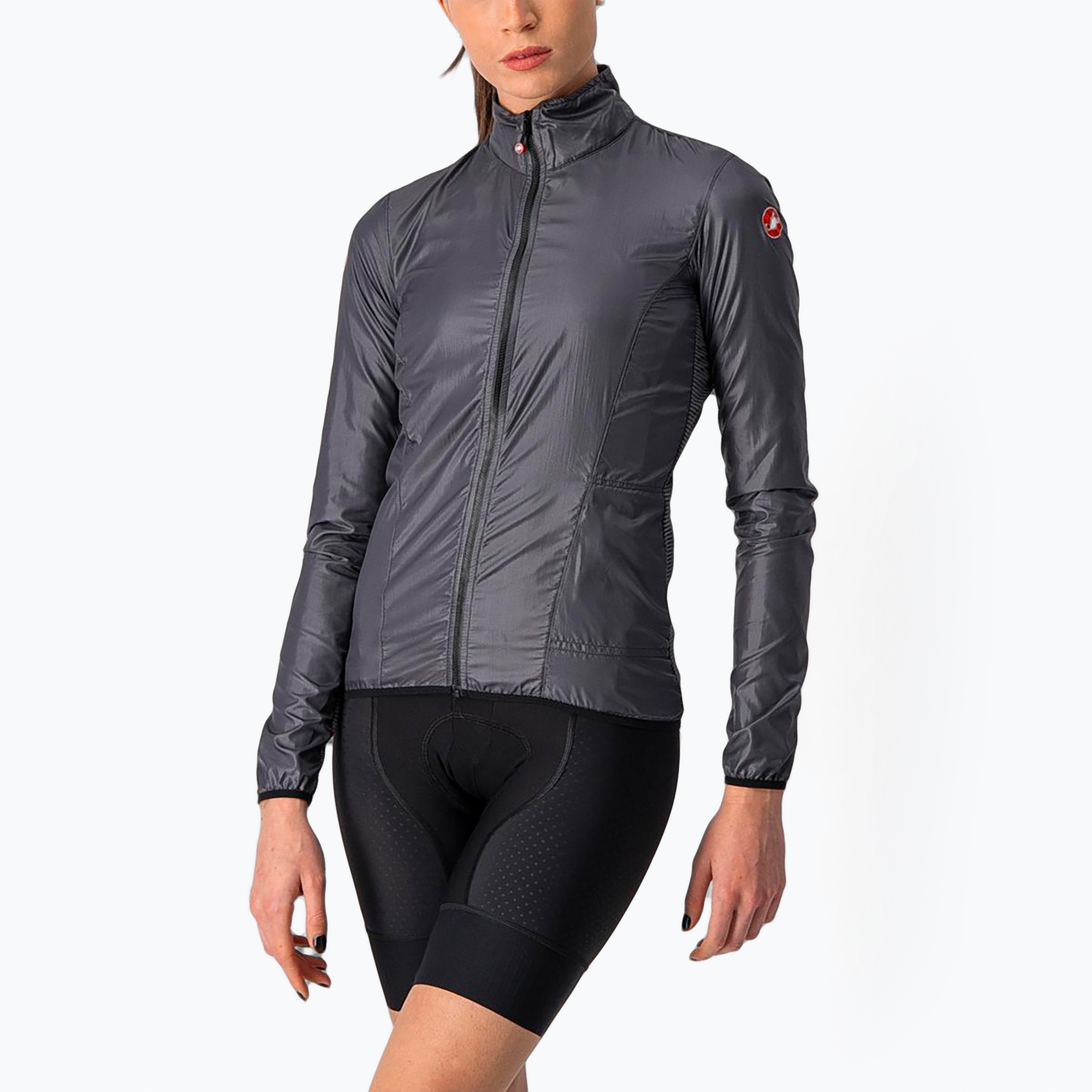 Дамско колоездачно яке Castelli Aria Shell W dark gray