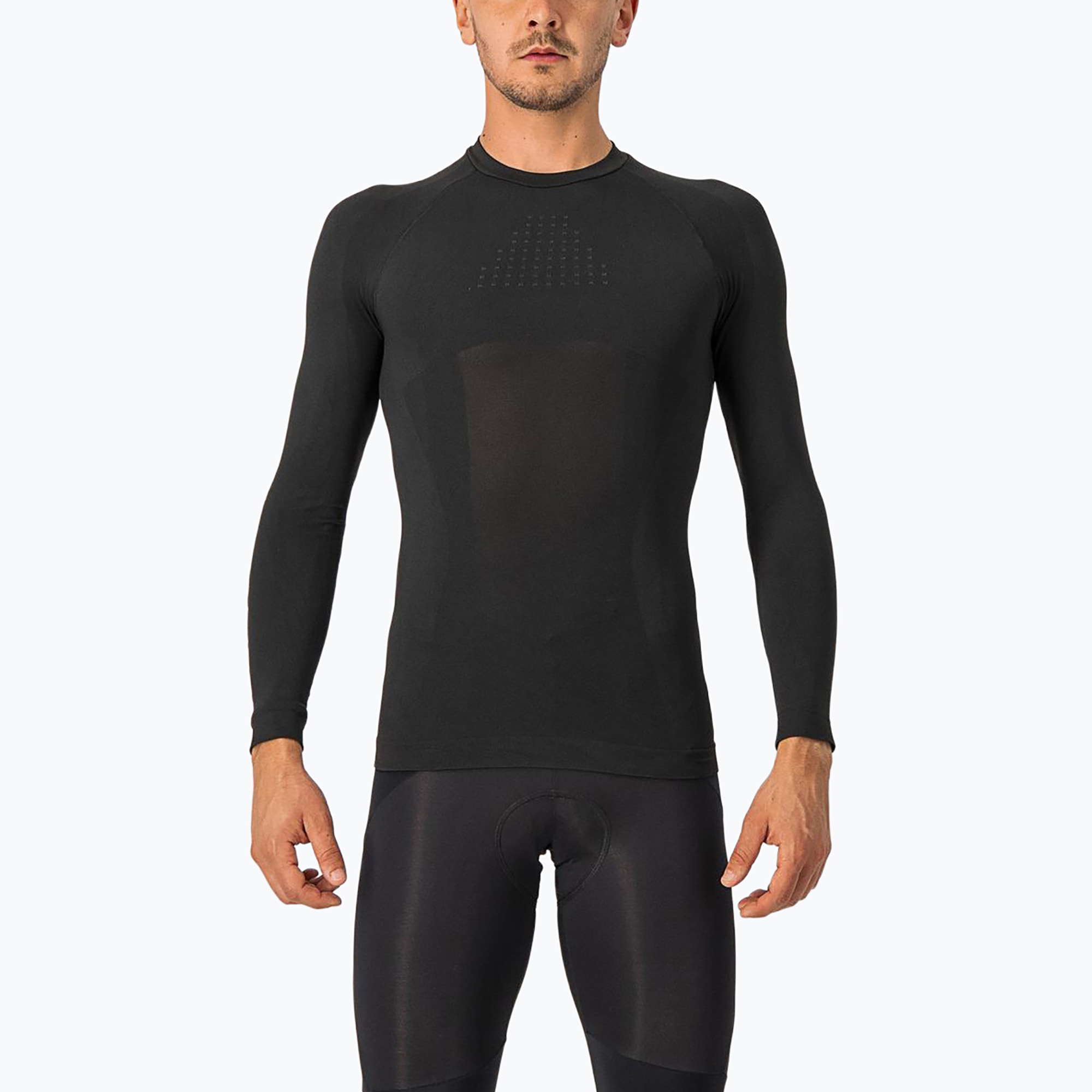 Мъжка блуза с дълъг ръкав за колоездене Castelli Core Seamless Base Layer black