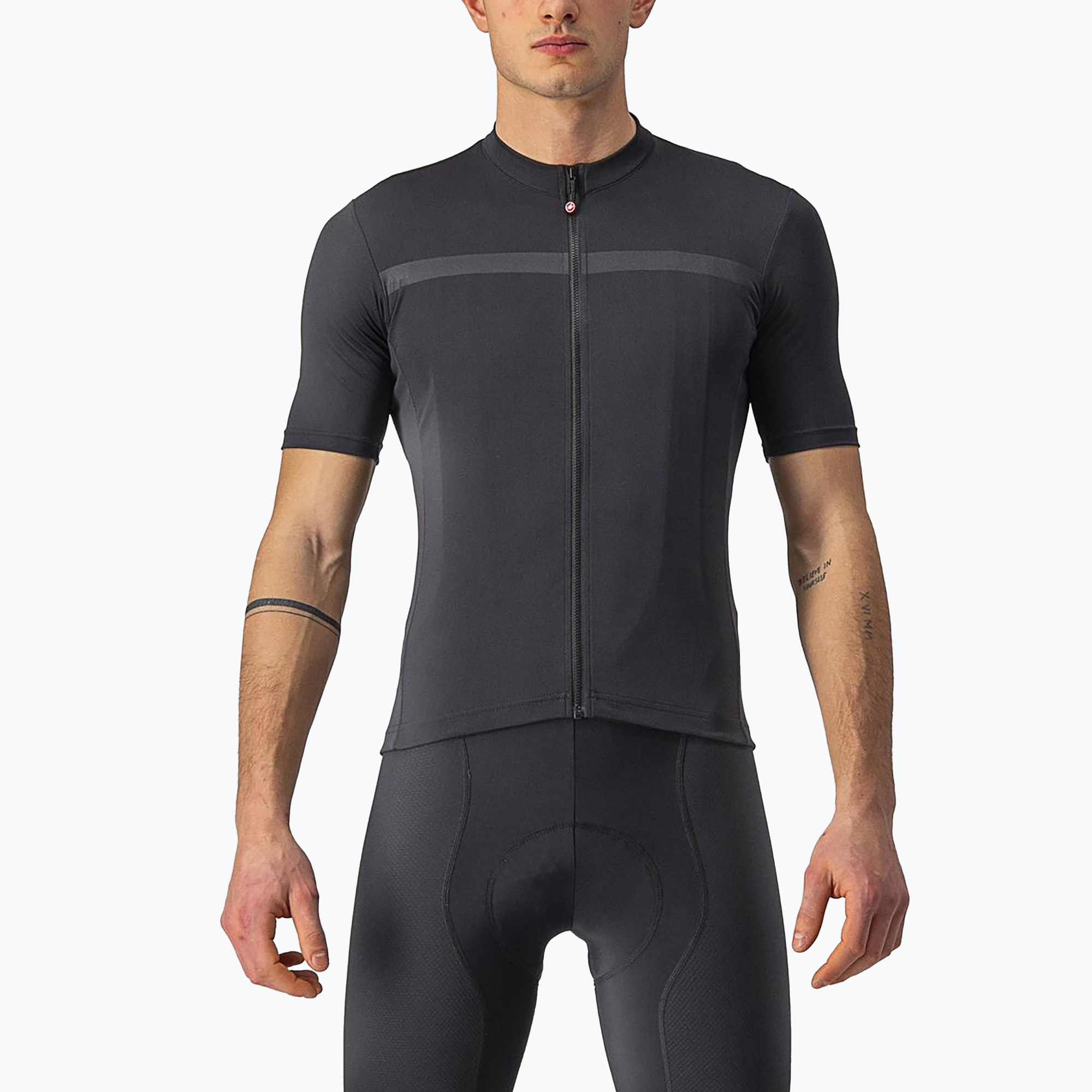 Men's Castelli Classifica light black cycling jersey (XL)