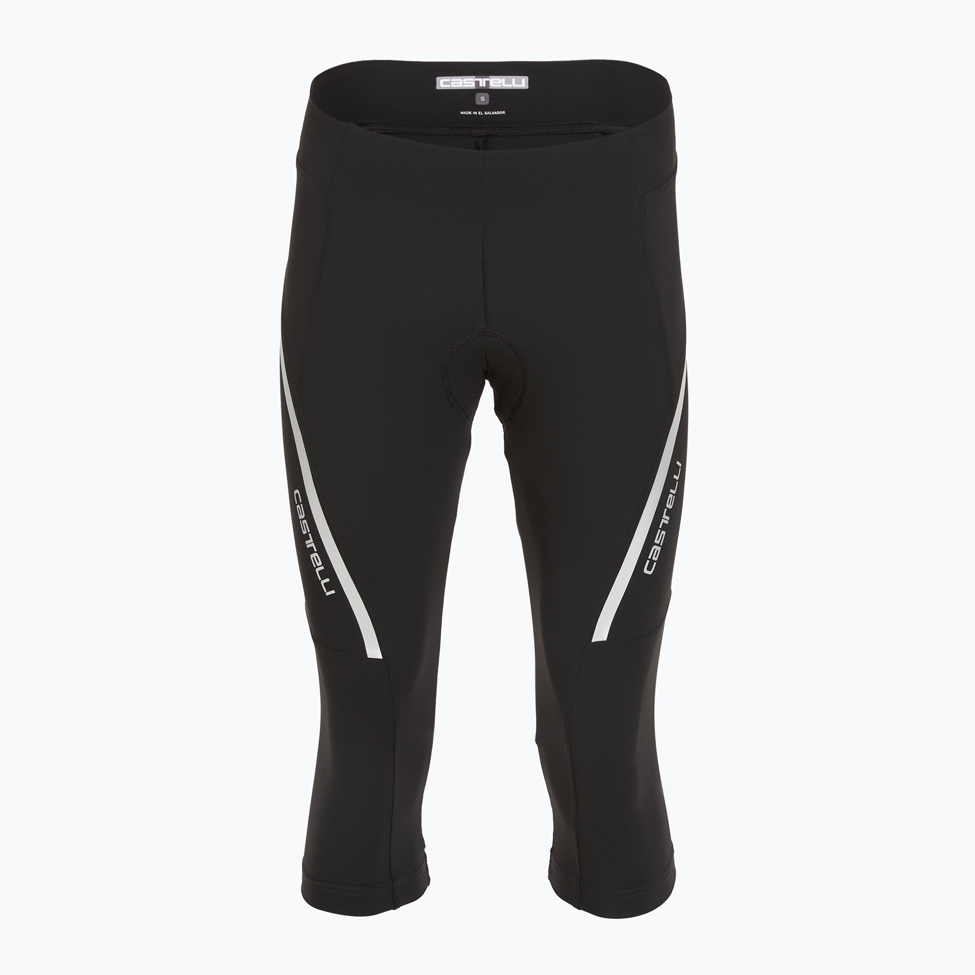 Pantaloncini da ciclismo Castelli Velocissima 3 Knicker W nero/argento da donna (M) (Velocissima 3 Knicker W 4522052_010_CAS)