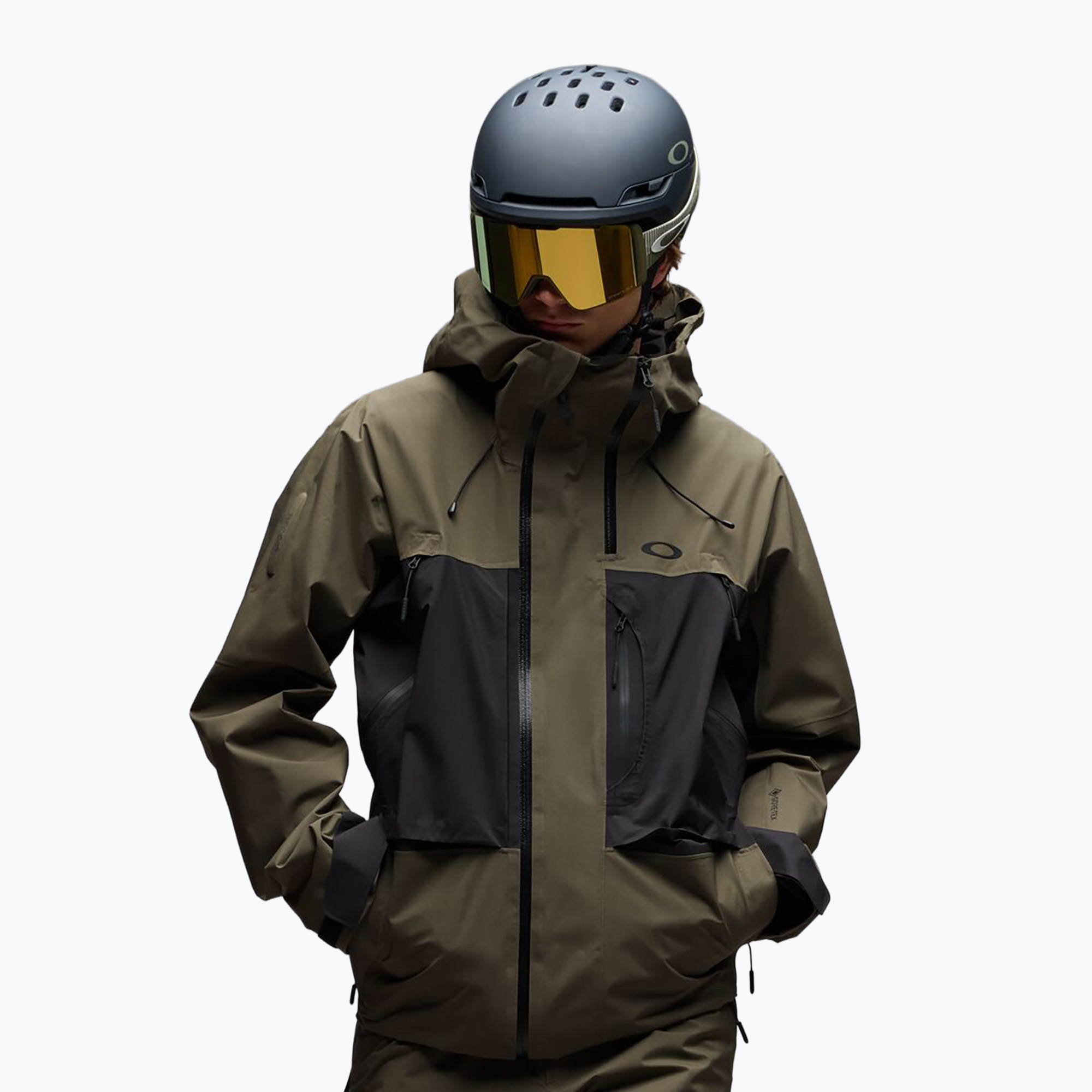 Мъжко сноуборд яке Oakley Baldface Gore-Tex deep olive/pitch black
