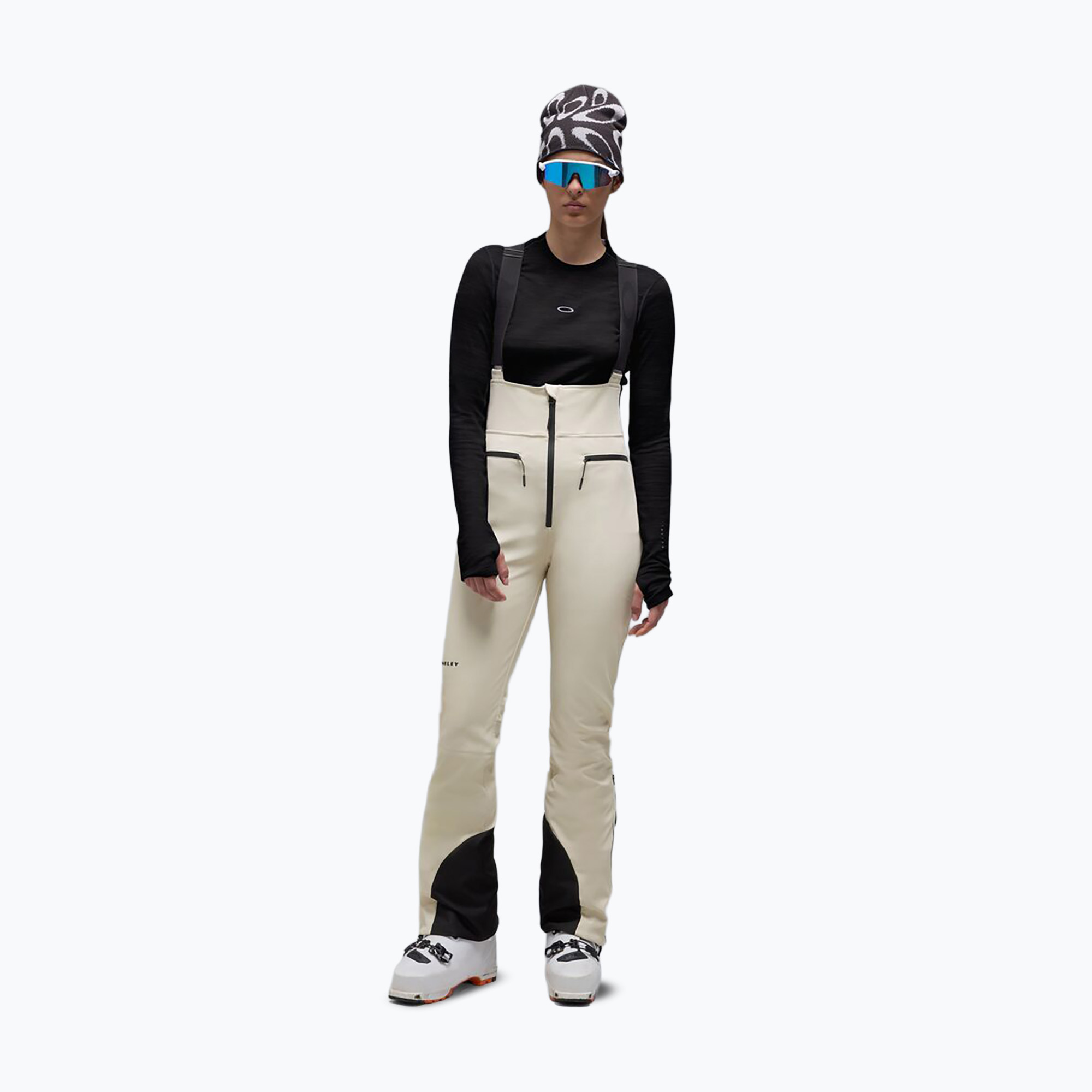 Дамски скиорски панталони Oakley Icicle Softshell Bib mist