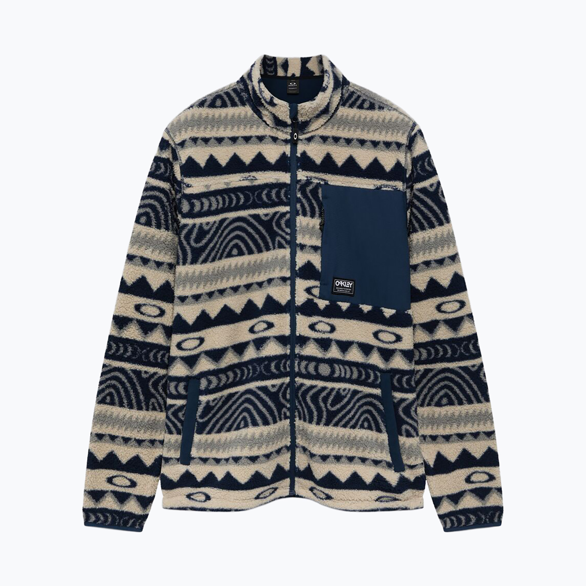 Bluza polarowa męska Oakley Mountain Fire Sherpa abyss norway pattern | WYSYŁKA W 24H | 30 DNI NA ZWROT