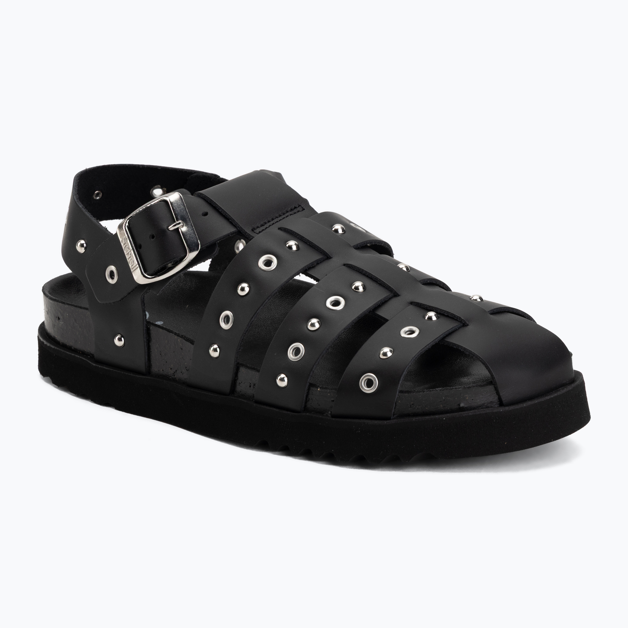 Sandały damskie Scholl Beatriz Fisherman Ring Leather black 