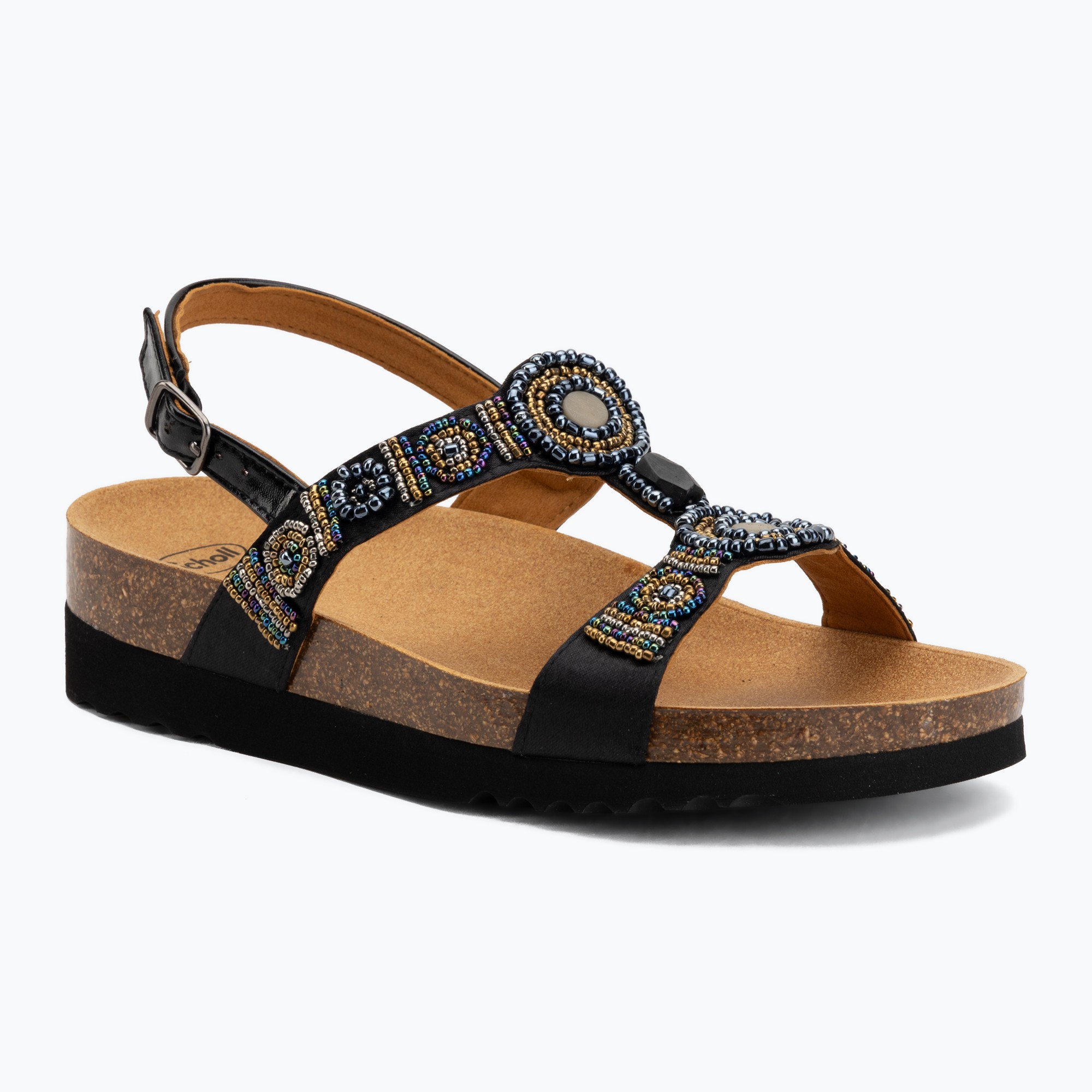 Dámske sandále Scholl Bogota Sandal Med black/multi (Bogota Sandal Med MF320061370)