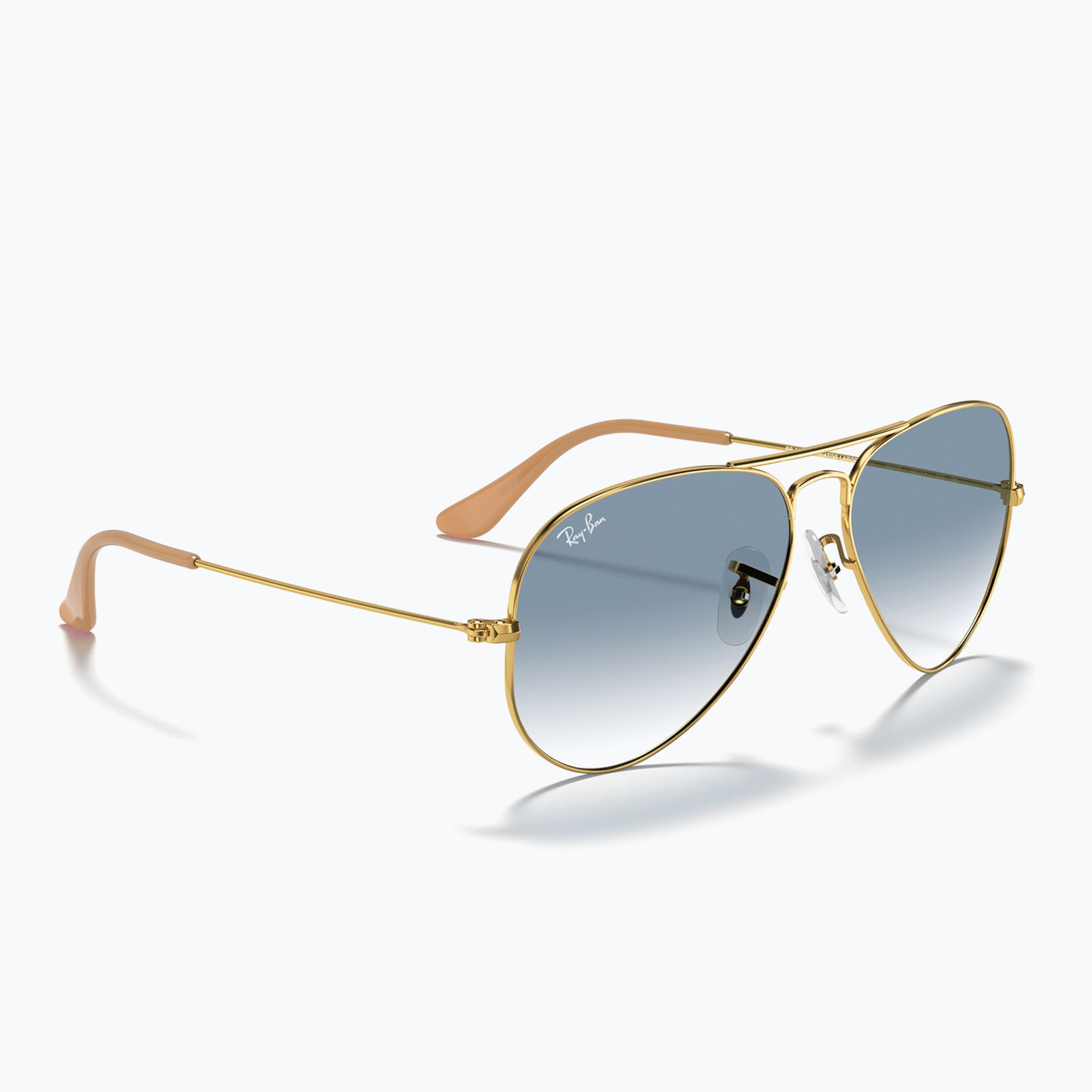 Okulary przeciwsłoneczne Ray-Ban Aviator Classic arista gold/light blue 