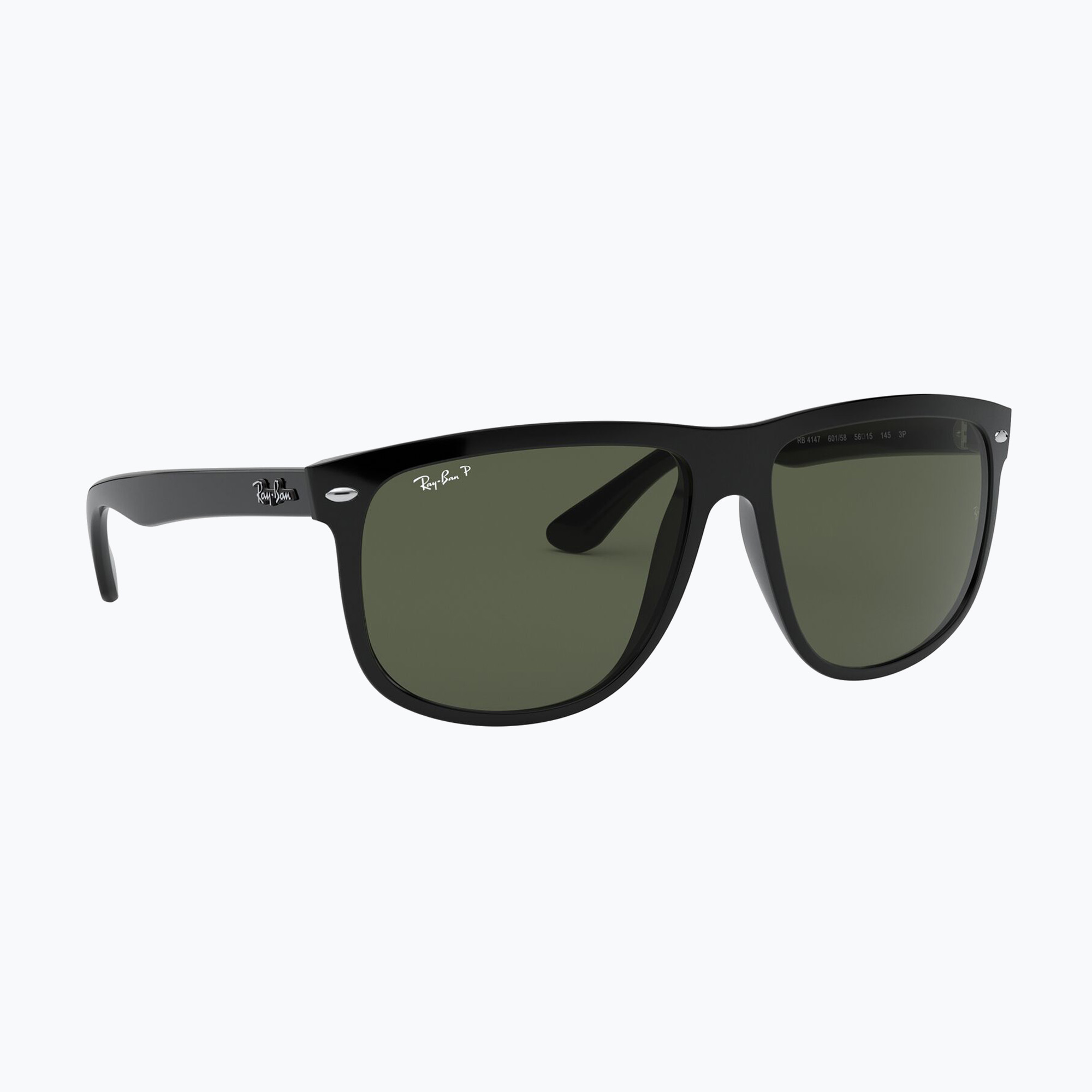 Okulary przeciwsłoneczne Ray-Ban Boyfriend black/dark green polarized 