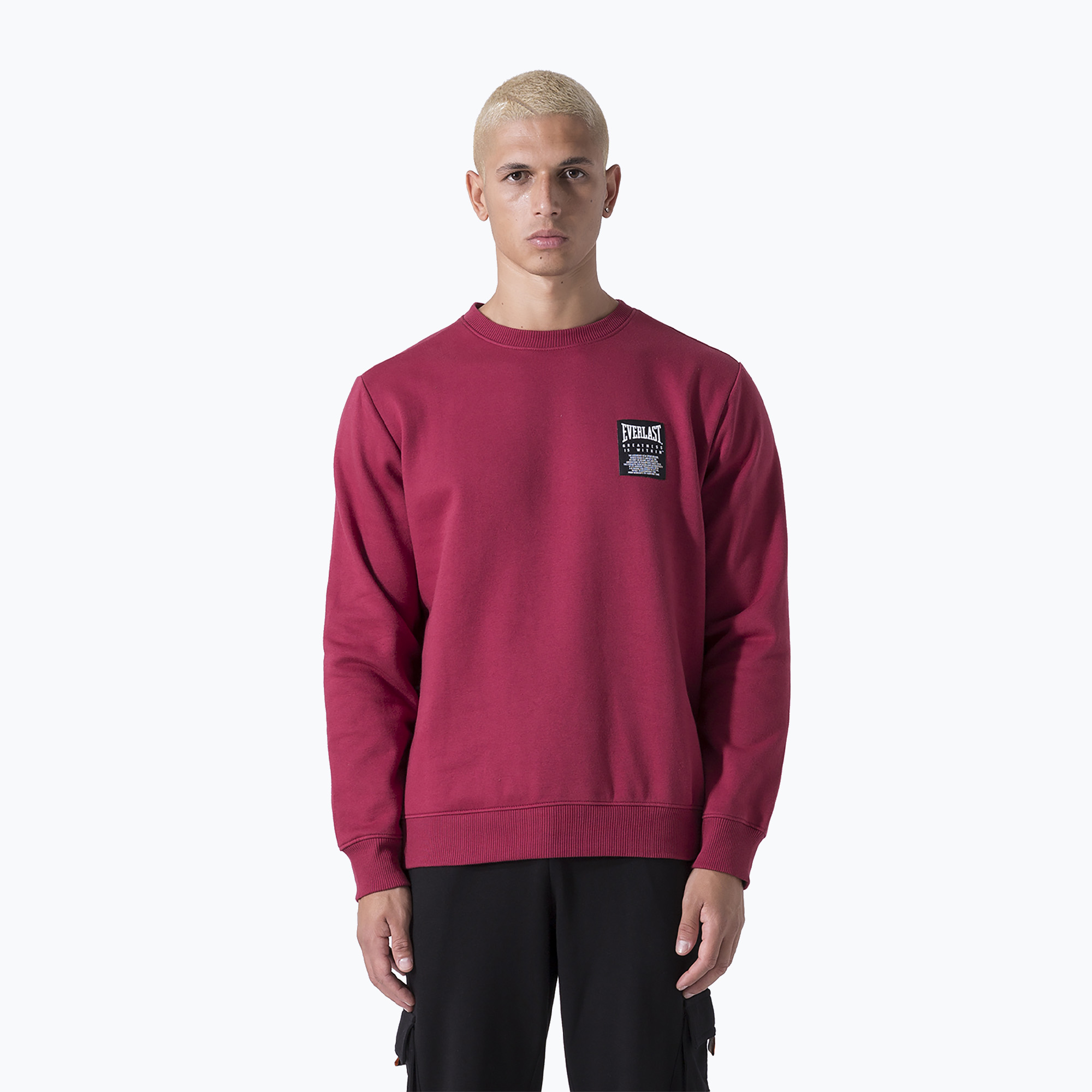 Bluza męska Everlast Neutrals Crewneck bordeaux 