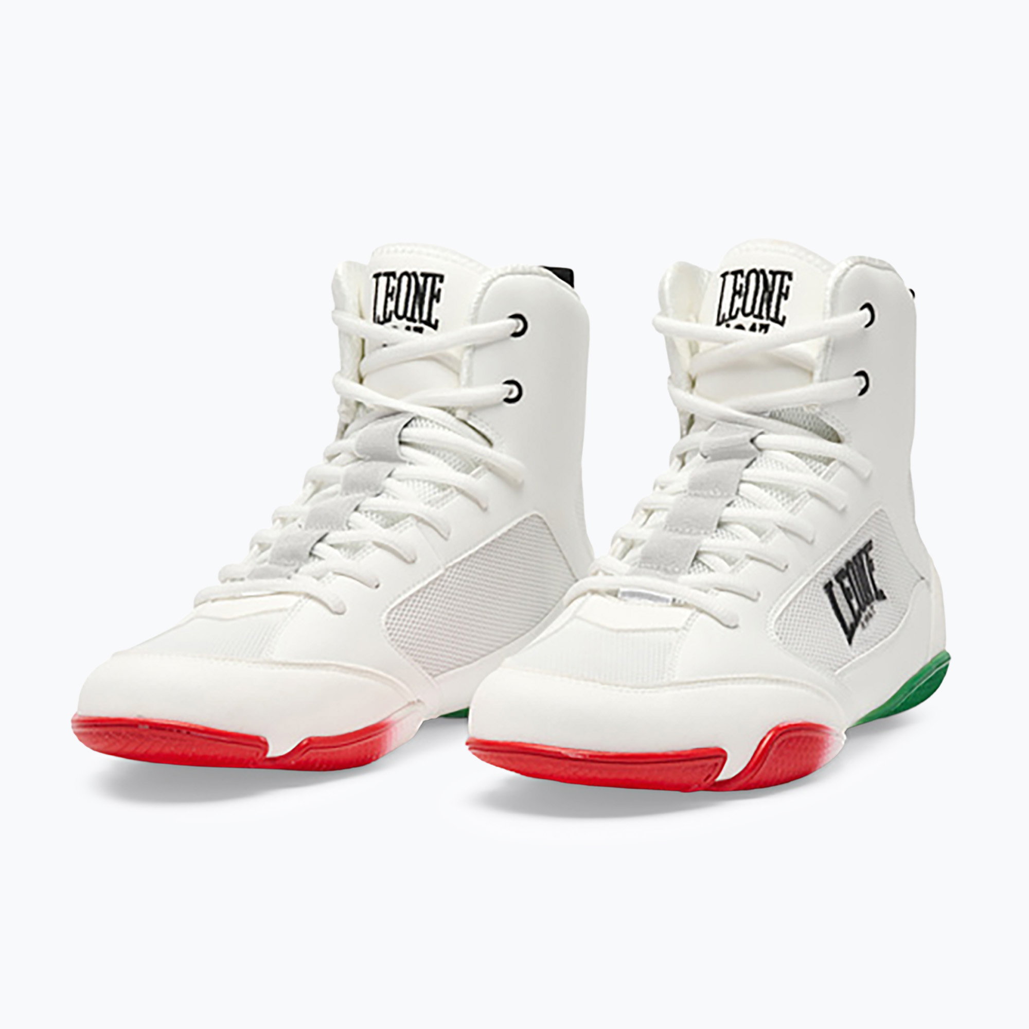 Боксови обувки LEONE 1947 Premium black/lime/blue/white