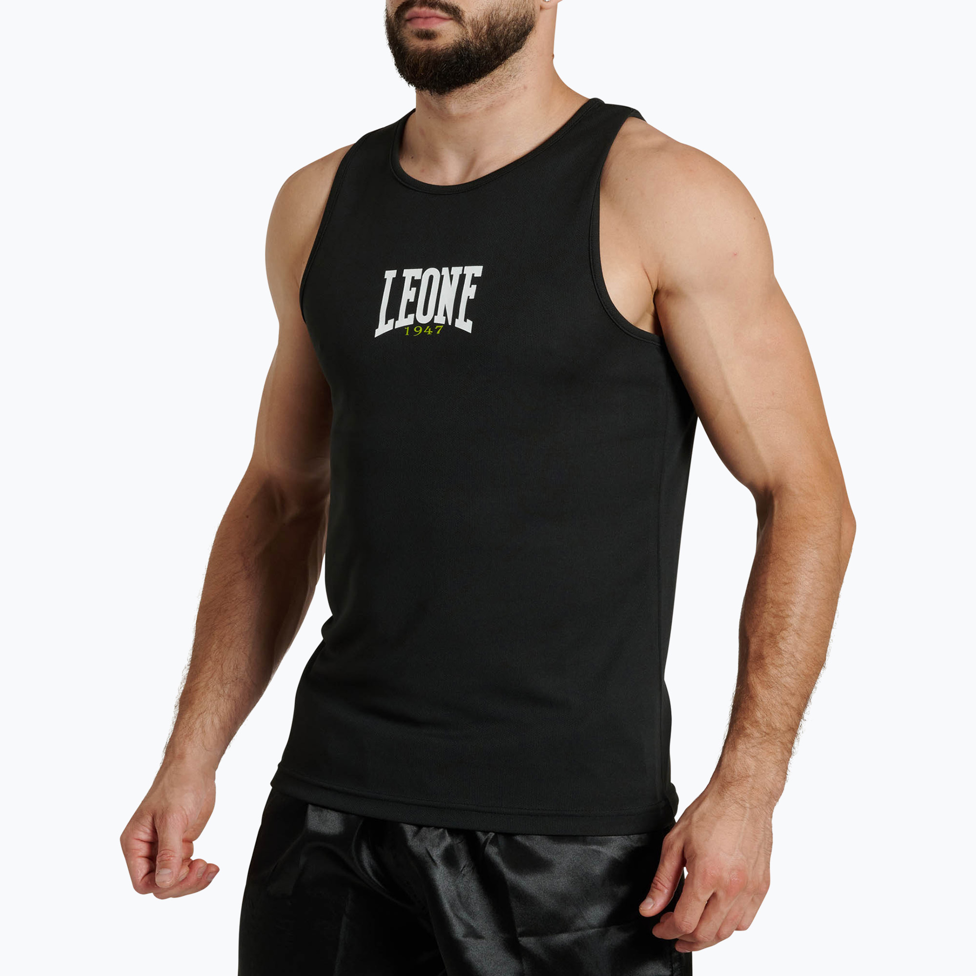 Мъжка тениска за тренировка LEONE 1947 Color Block tank black