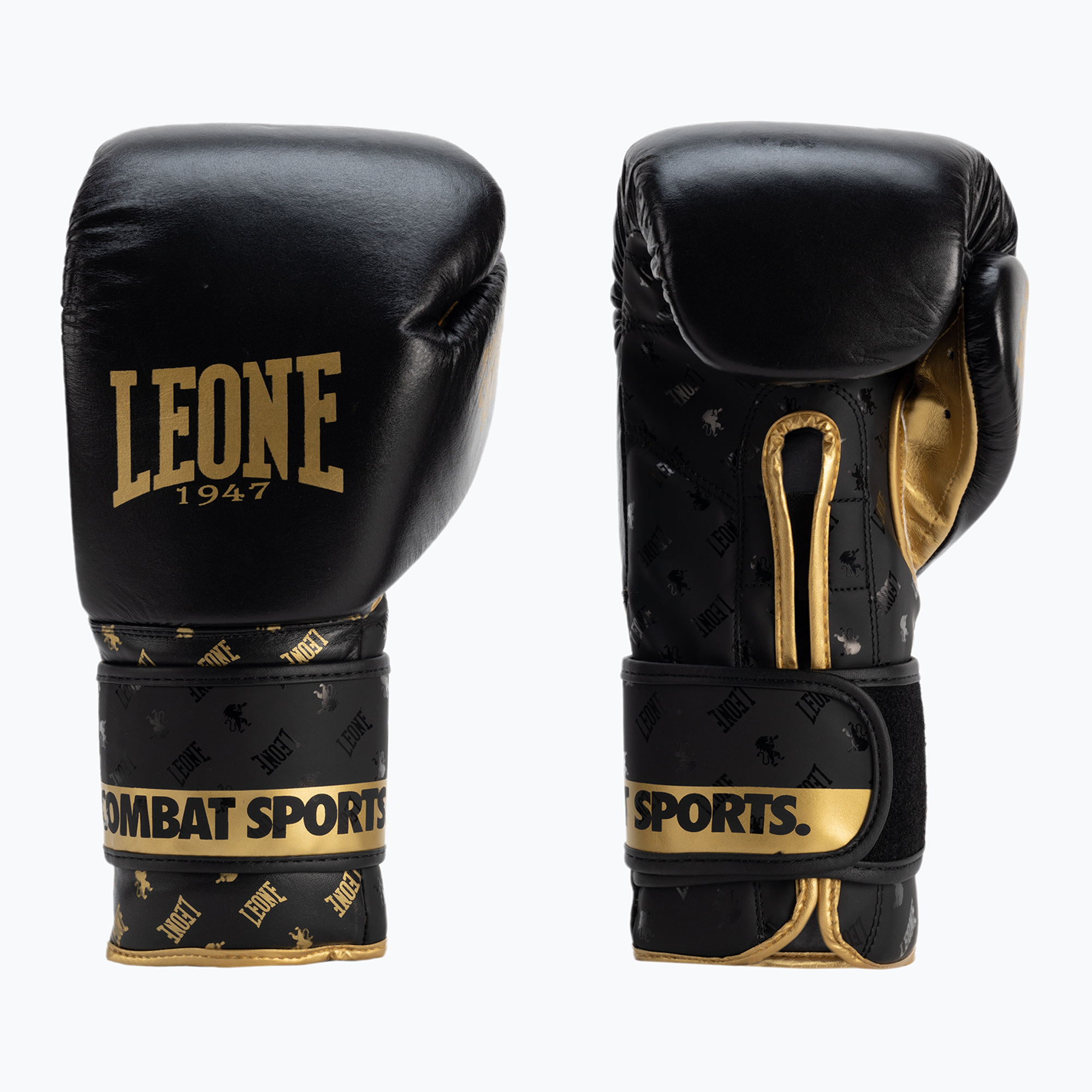 Čierno-zlaté boxerské rukavice Leone Dna GN220 (Dna GN220)