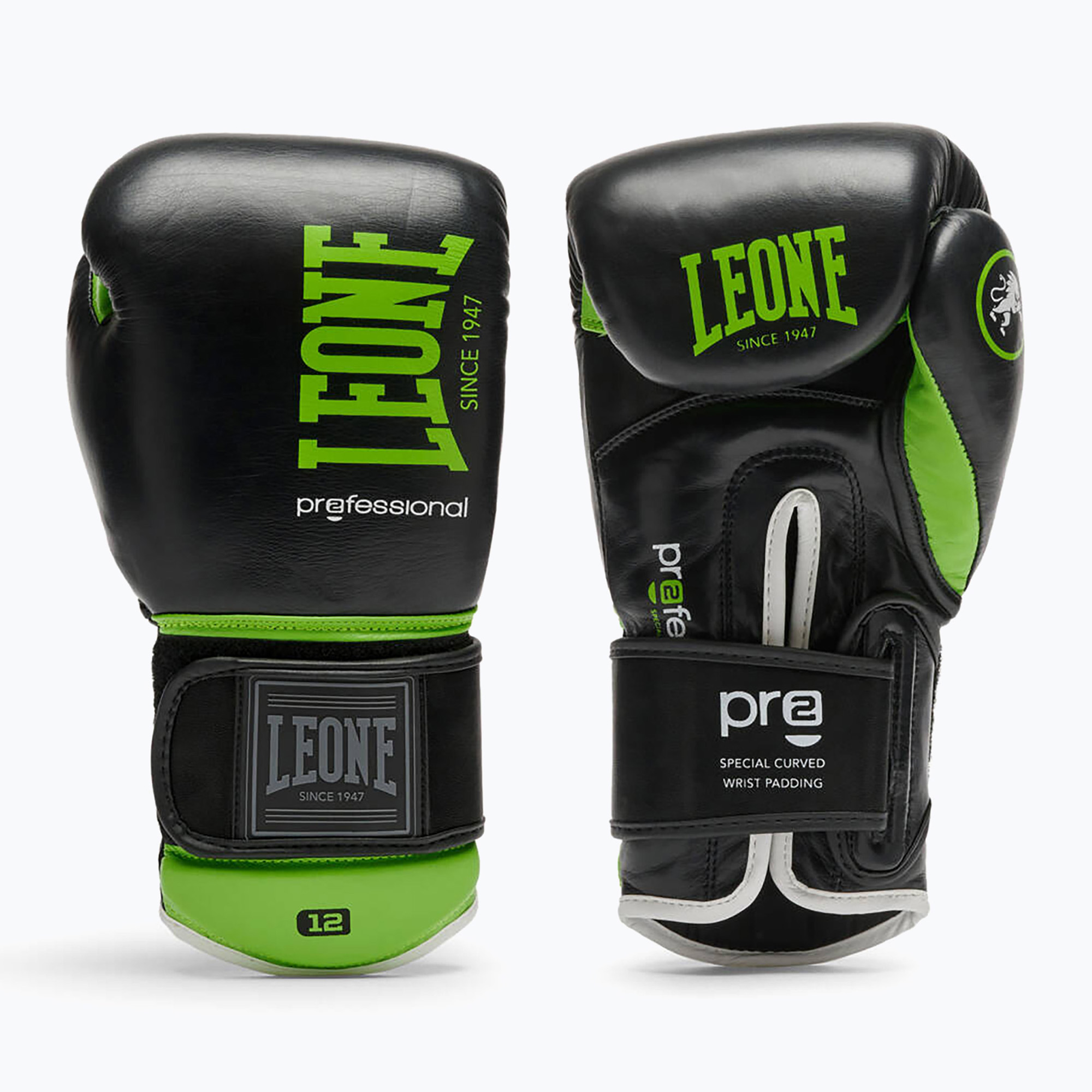 Rękawice bokserskie LEONE 1947 Professional 2 black/green 