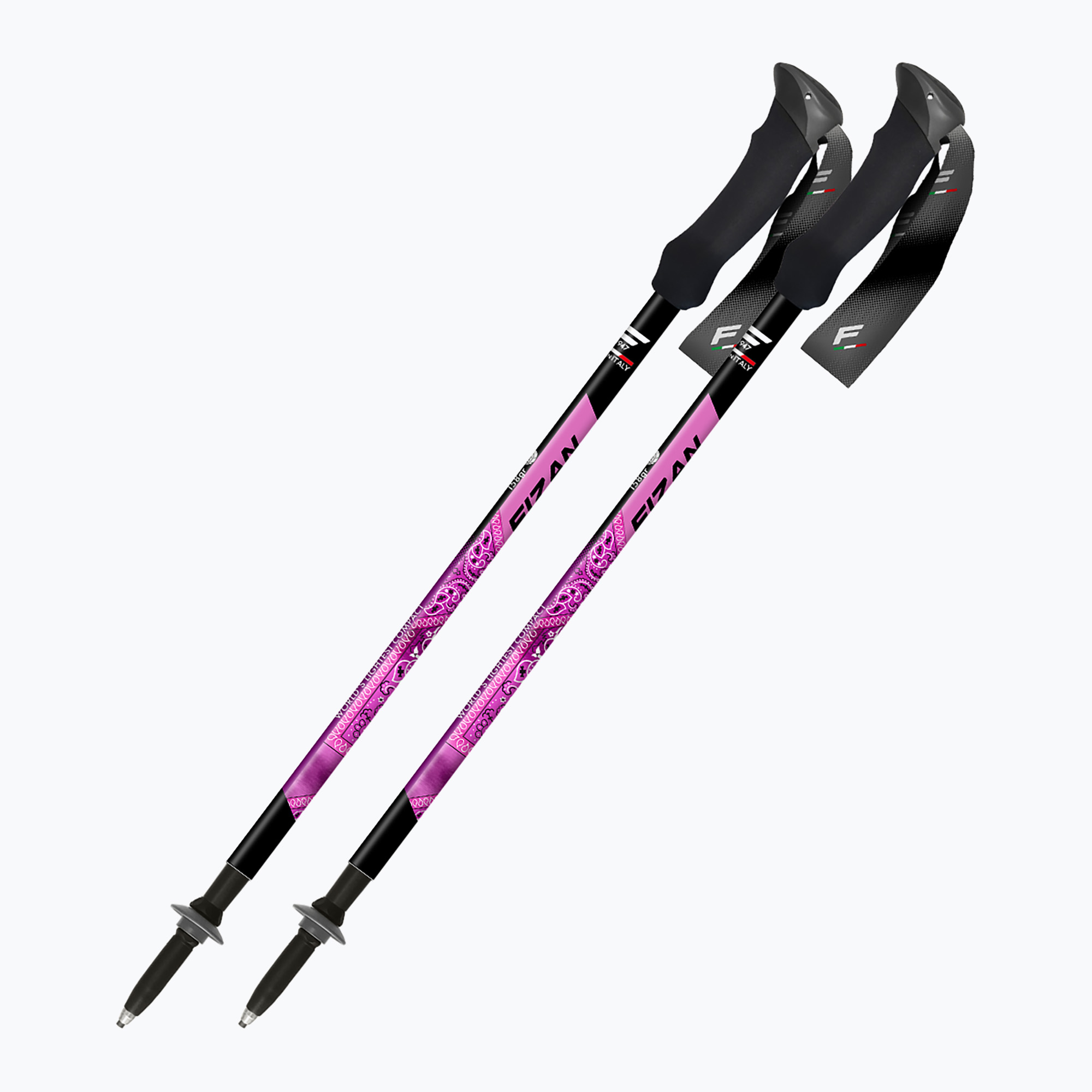 Kije trekkingowe Fizan Compact MS magenta 