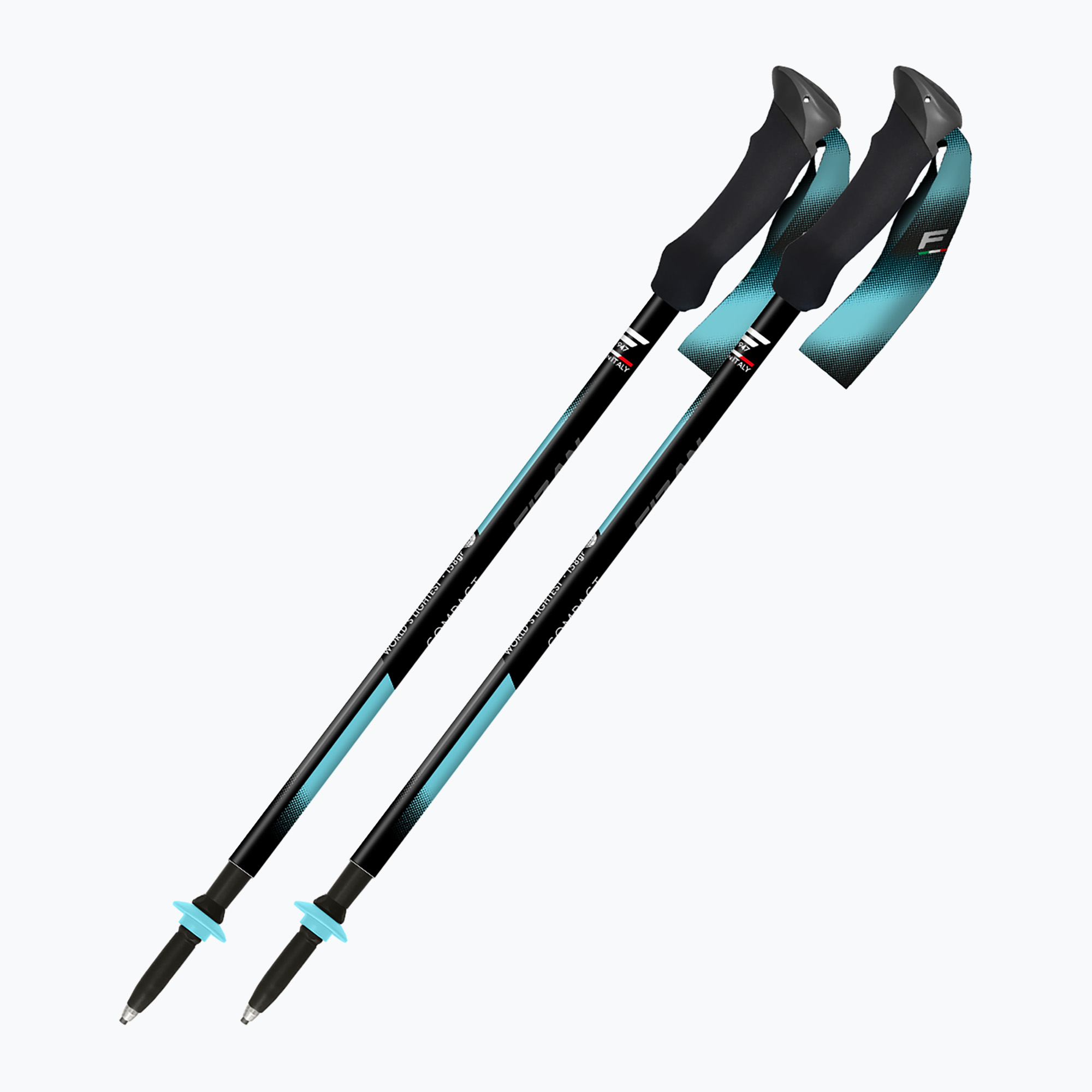 Kije trekkingowe Fizan Compact Tech light blue 