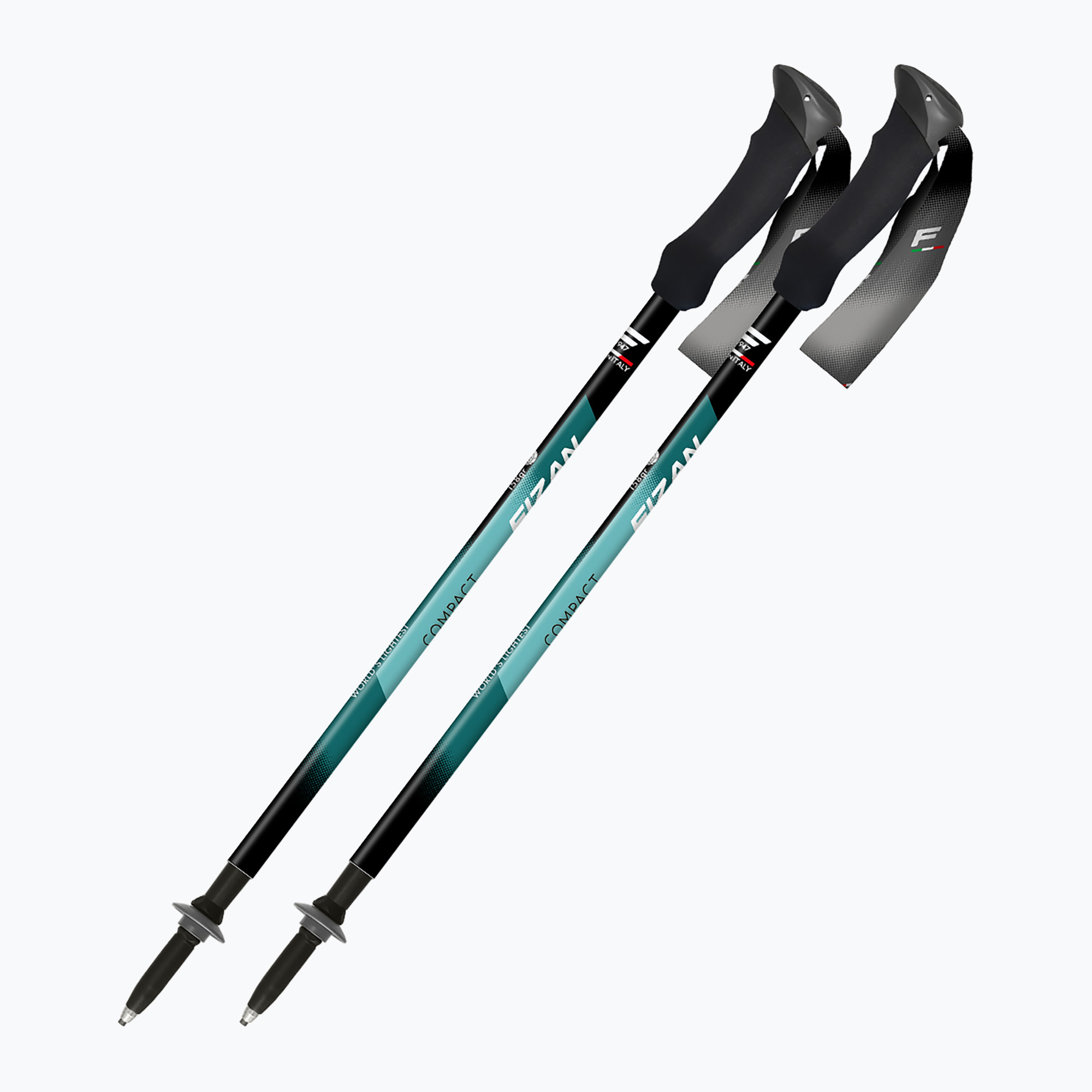 Kije trekkingowe Fizan Compact water green 