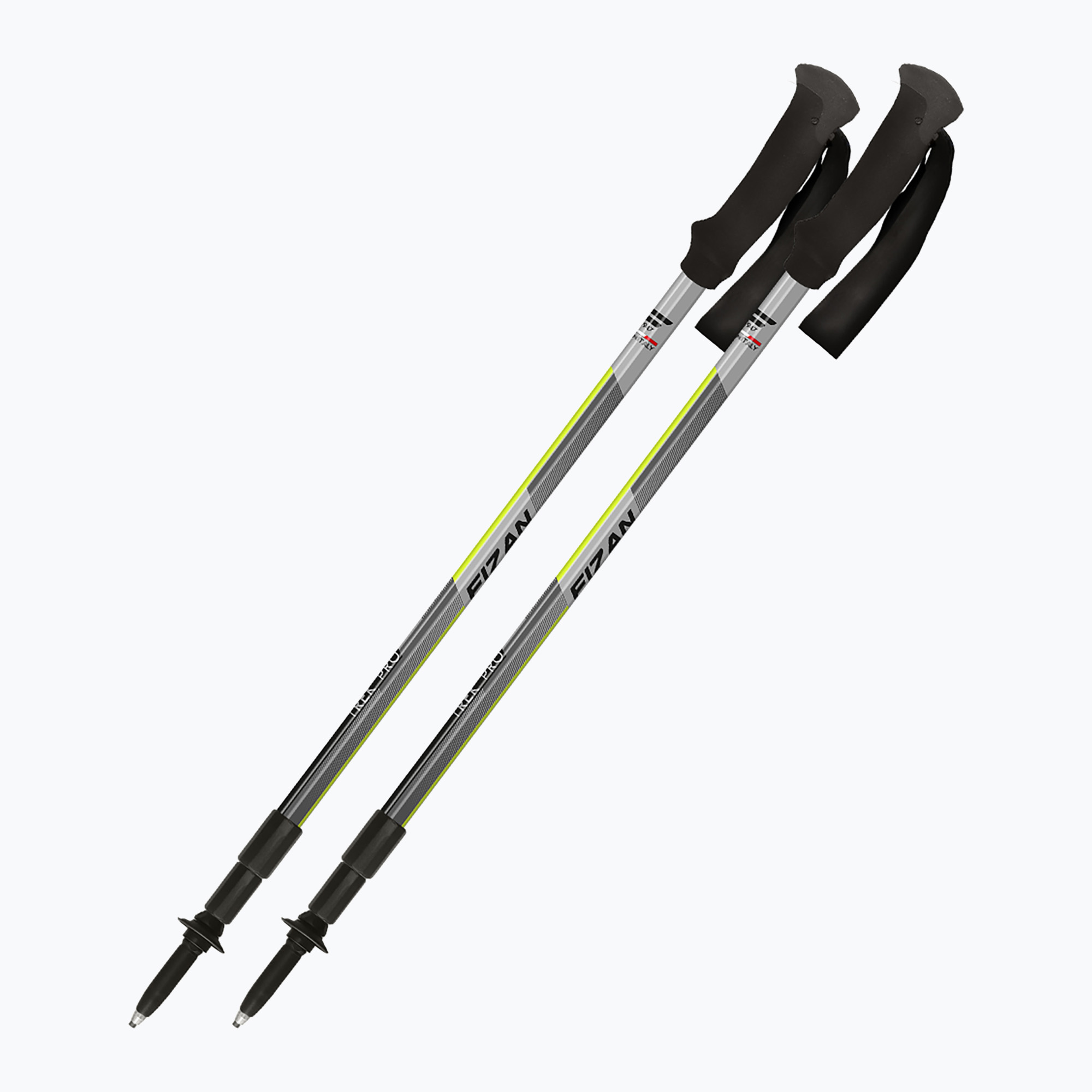 Kije trekkingowe Fizan Trek Pro grey/yellow 