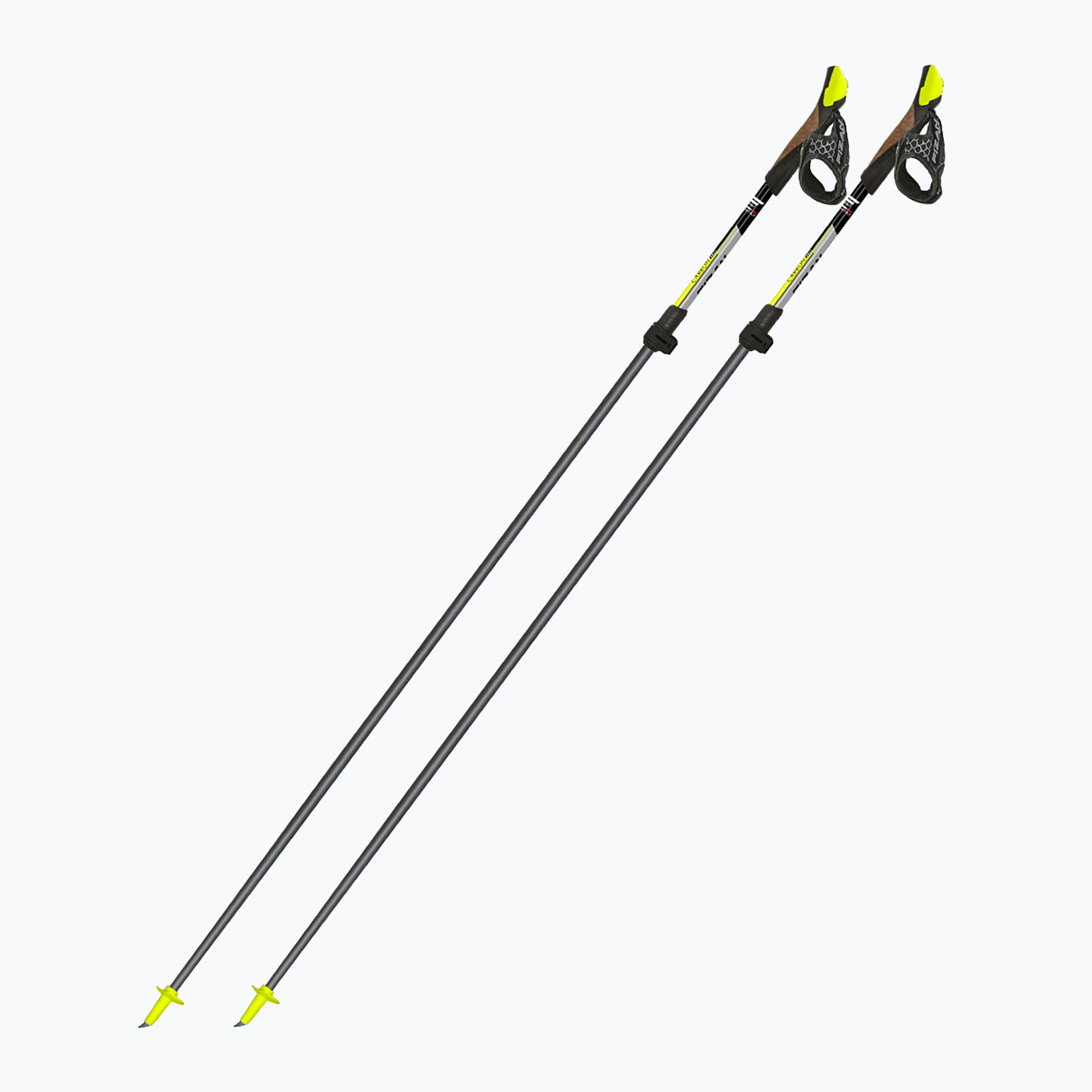 Palice na nordic walking Fizan Carbon Pro yellow